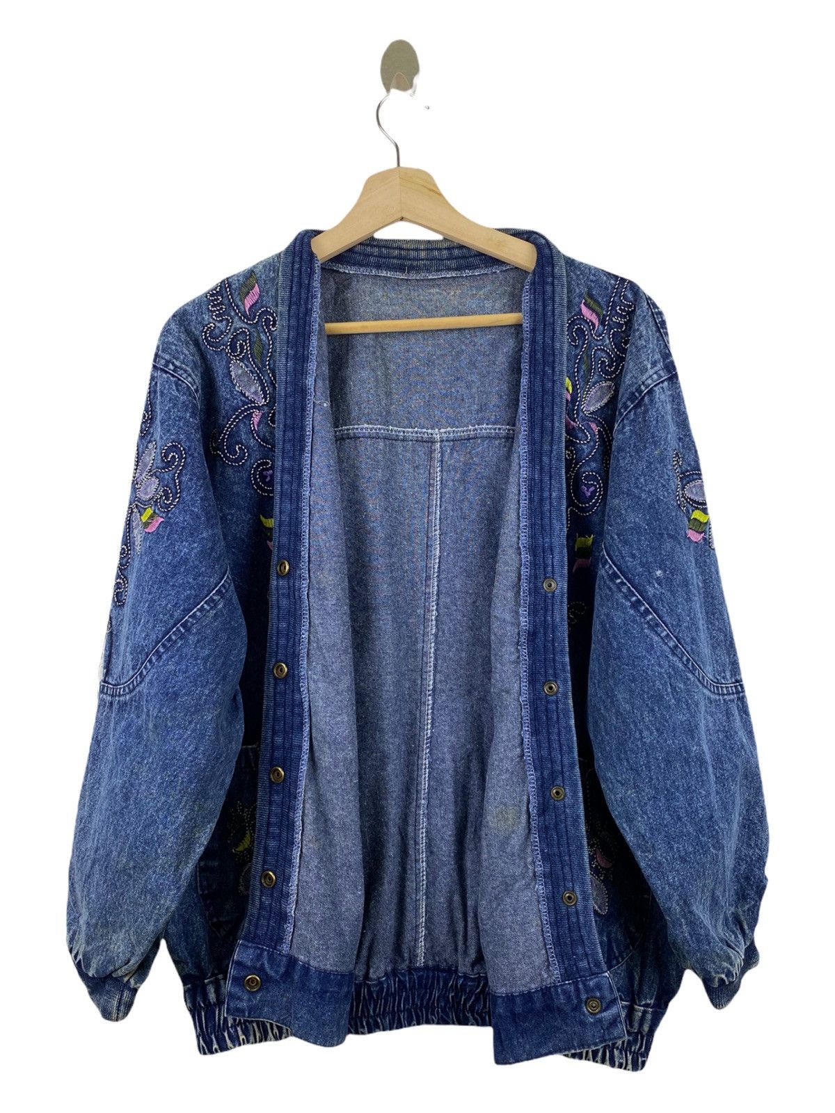 Vintage Vintage Embroidery denim jacket Size US M / EU 48-50 / 2 - 3 Thumbnail