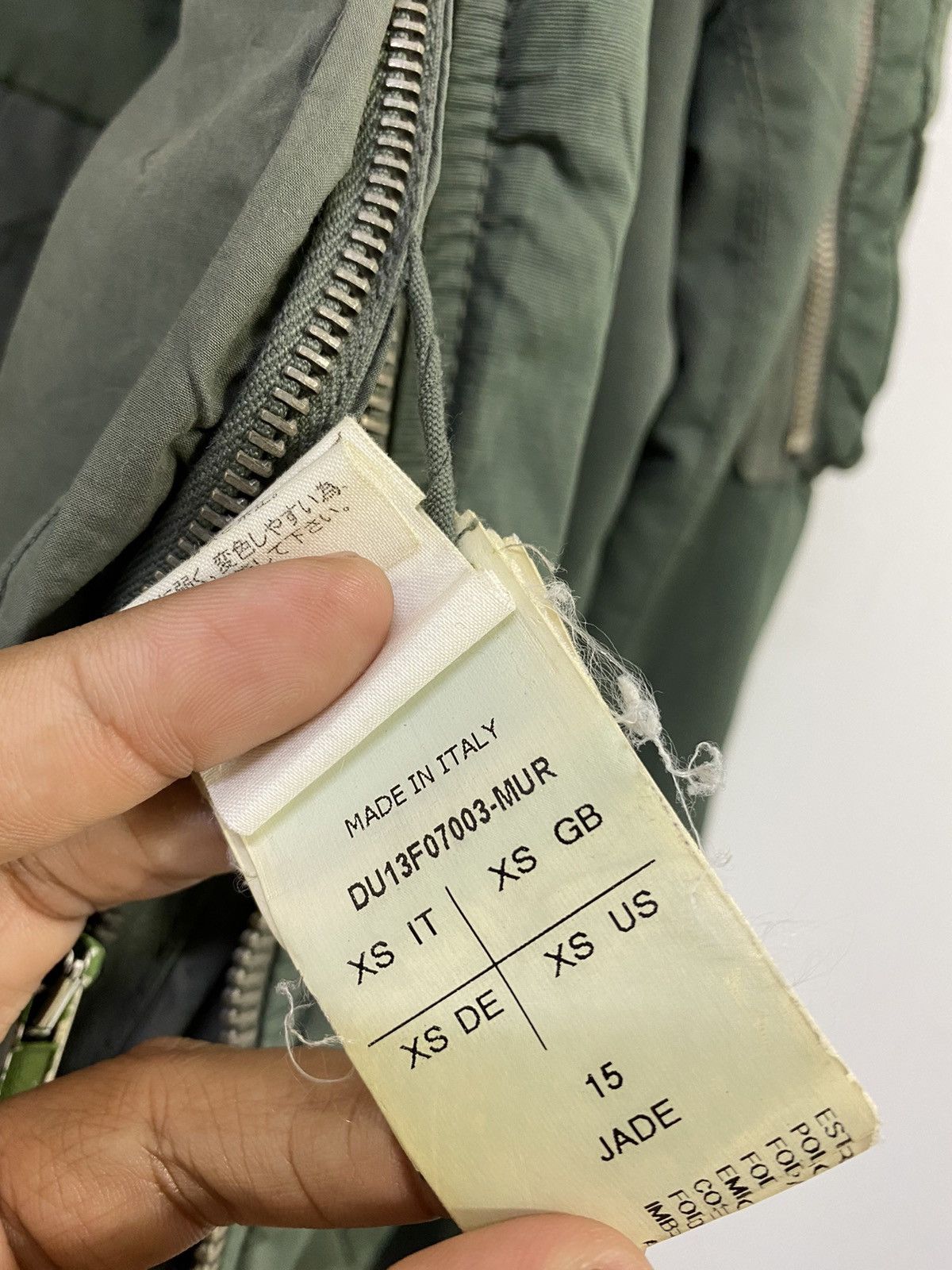 Rick Owens × Rick Owens Drkshdw Rick Owens DRKSHDW Flight Bomber Jacket Jade Color Design Size US XS / EU 42 / 0 - 12 Thumbnail