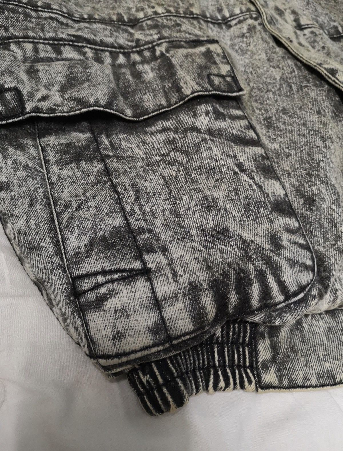 Japanese Brand × Vintage Vintage Denim Fur Jacket Like Bomber Style Size US L / EU 52-54 / 3 - 5 Thumbnail
