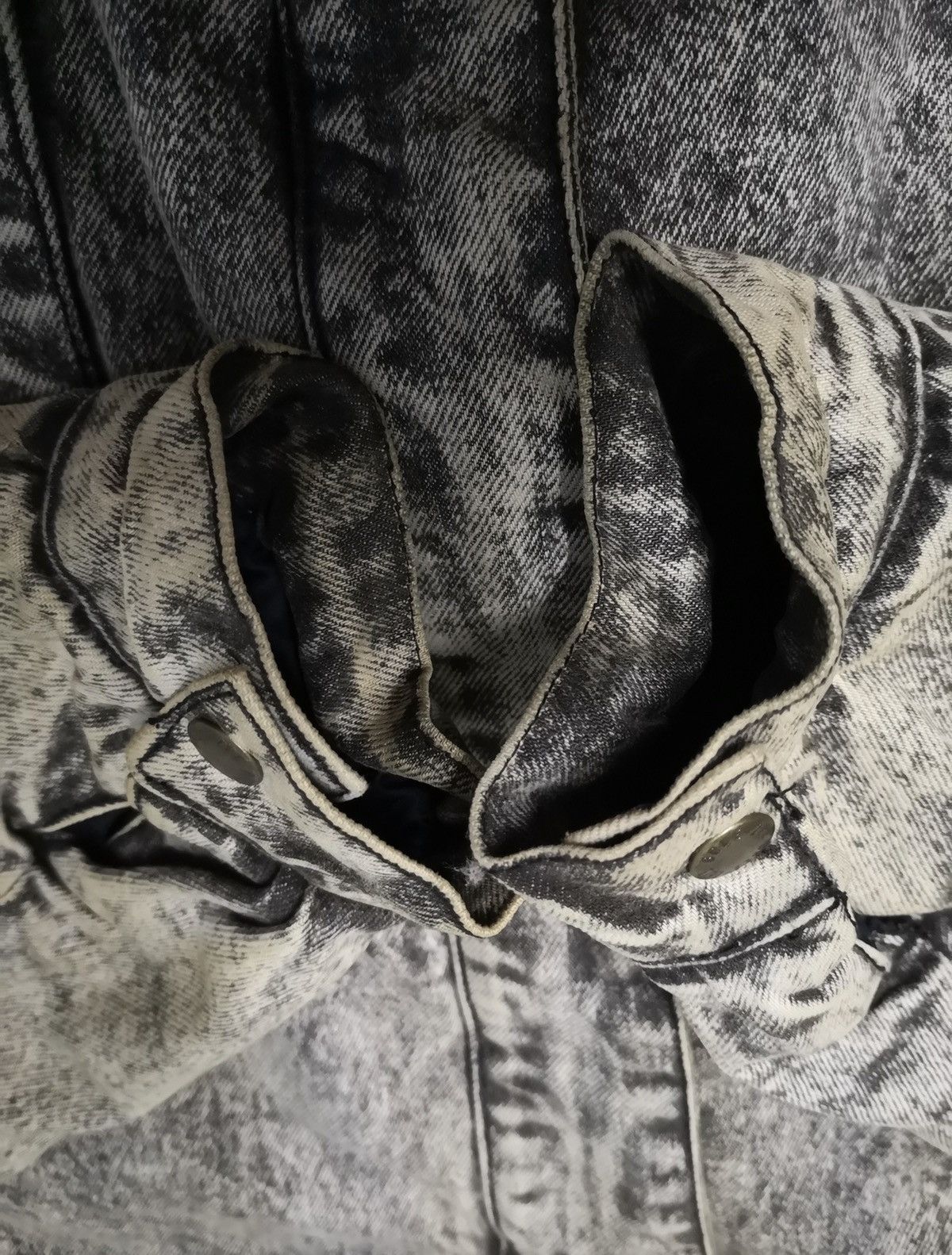 Japanese Brand × Vintage Vintage Denim Fur Jacket Like Bomber Style Size US L / EU 52-54 / 3 - 6 Thumbnail