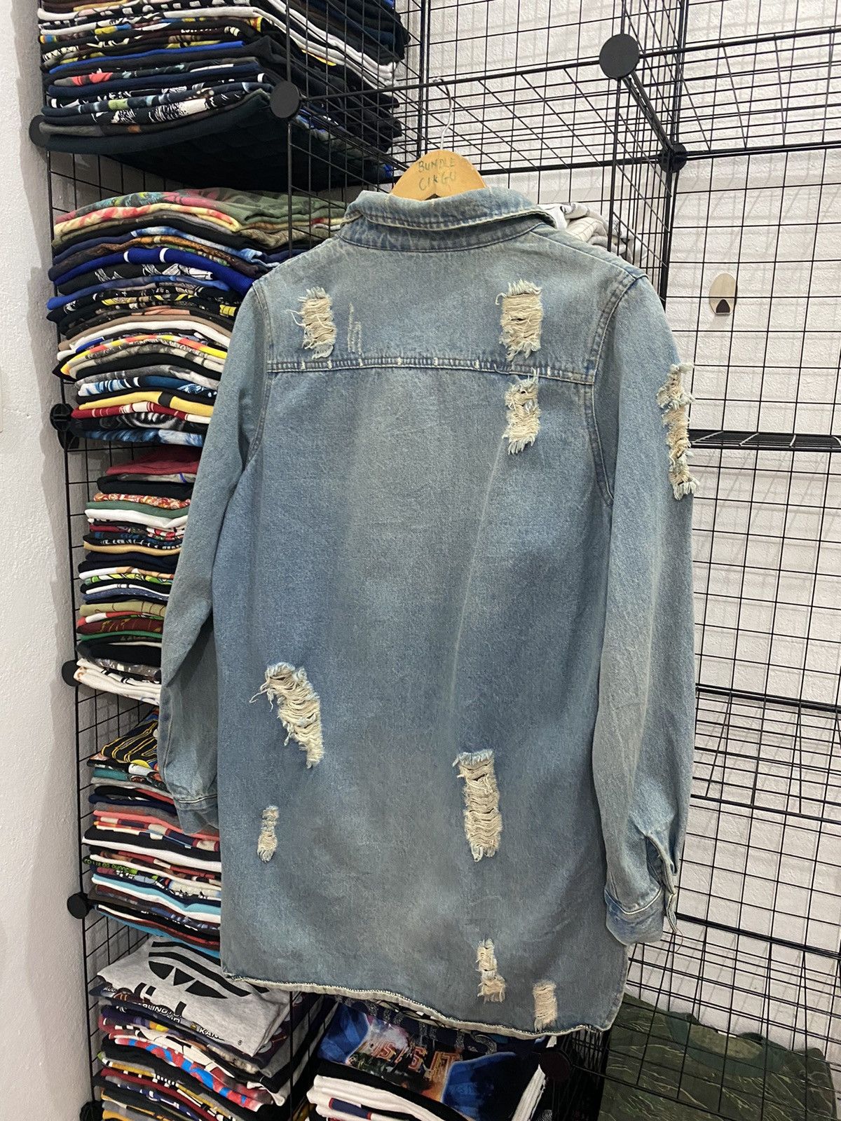 Other 🔥FINAL DROP🔥 Custom Distress Denim Jacket Nice Design Size US L / EU 52-54 / 3 - 3 Thumbnail