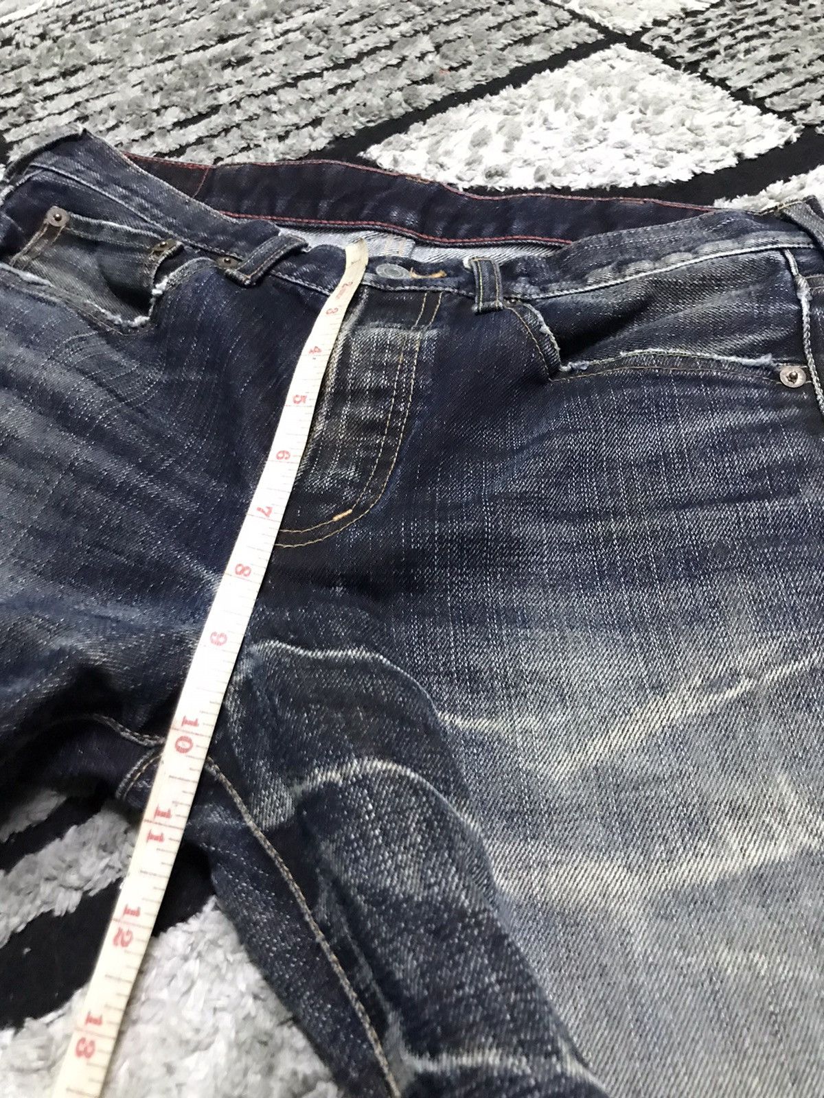 Vintage 30x30 Soul of freedom dark blue denim jeans Size US 30 / EU 46 - 13 Thumbnail
