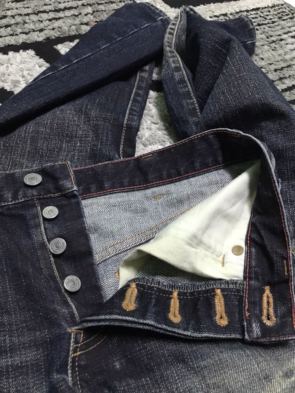 Vintage 30x30 Soul of freedom dark blue denim jeans Size US 30 / EU 46 - 5 Thumbnail
