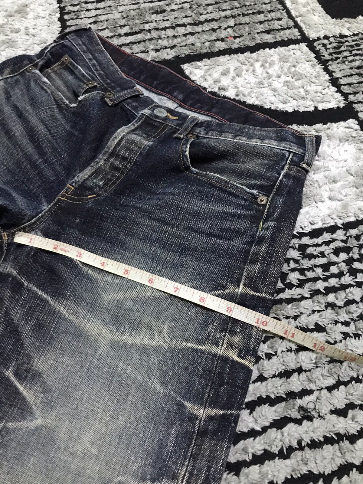 Vintage 30x30 Soul of freedom dark blue denim jeans Size US 30 / EU 46 - 12 Thumbnail