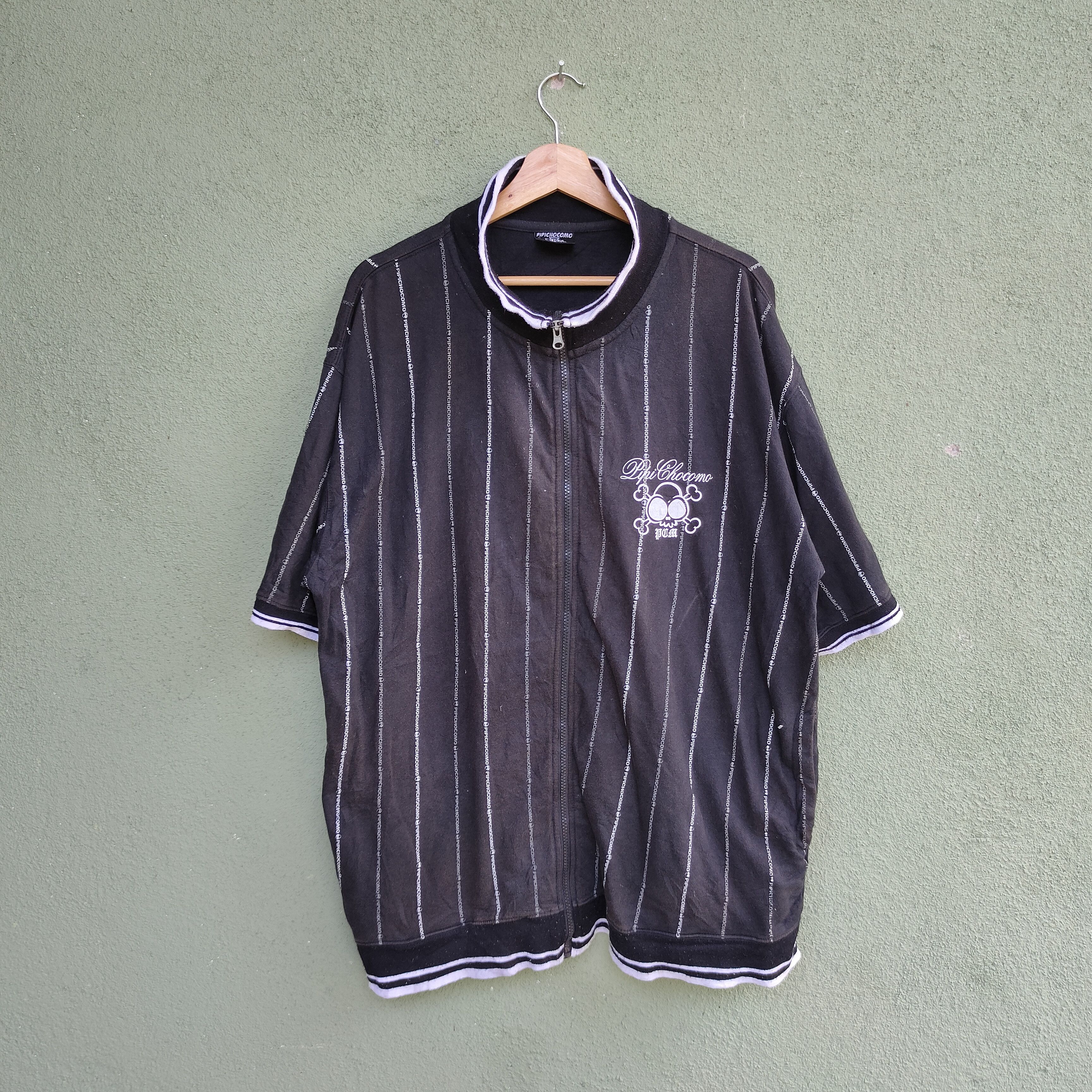 Seditionaries Vintage PIPICHOCOMO Skull Logo Zipper Ups Shirt Size US XL / EU 56 / 4 - 1 Thumbnail