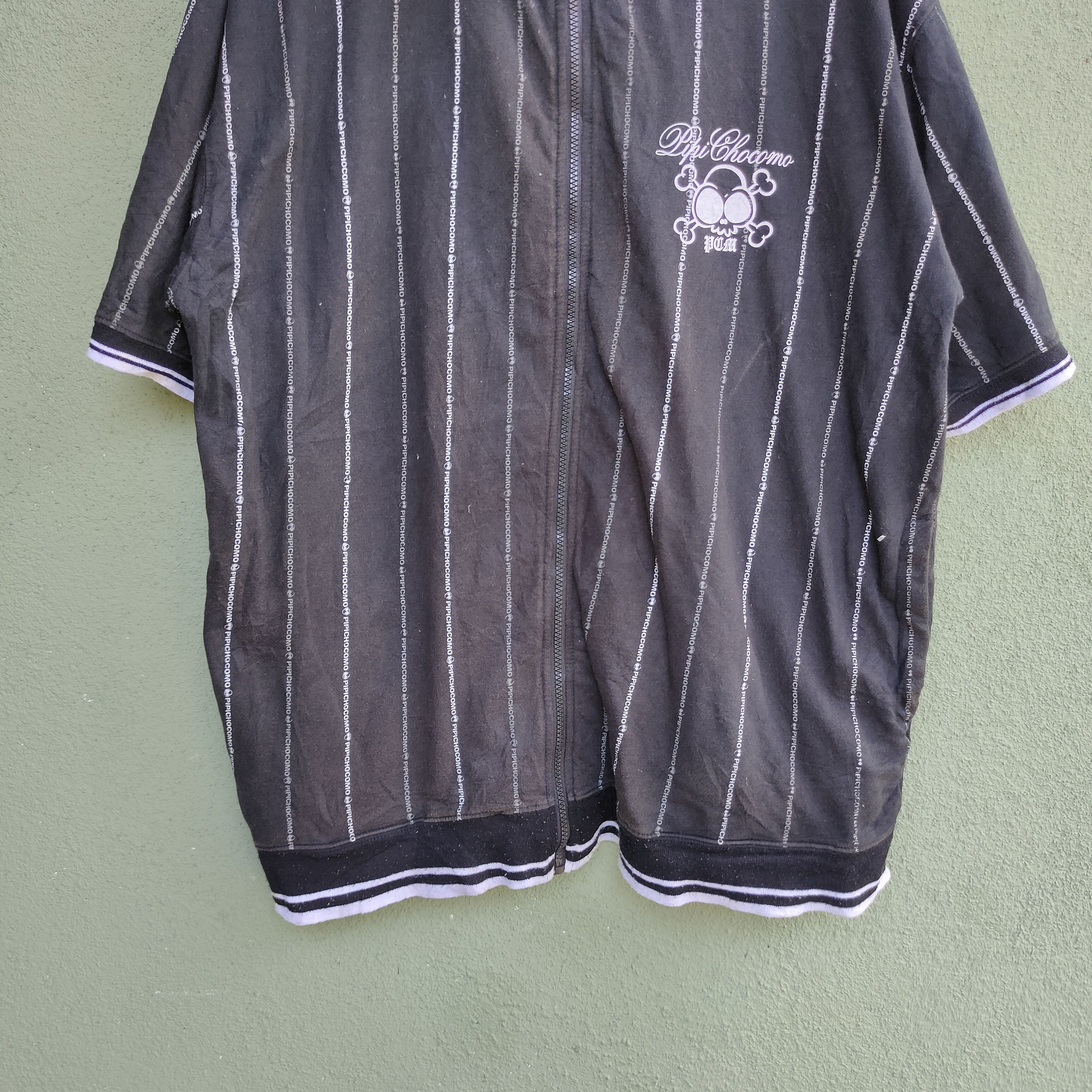 Seditionaries Vintage PIPICHOCOMO Skull Logo Zipper Ups Shirt Size US XL / EU 56 / 4 - 2 Thumbnail
