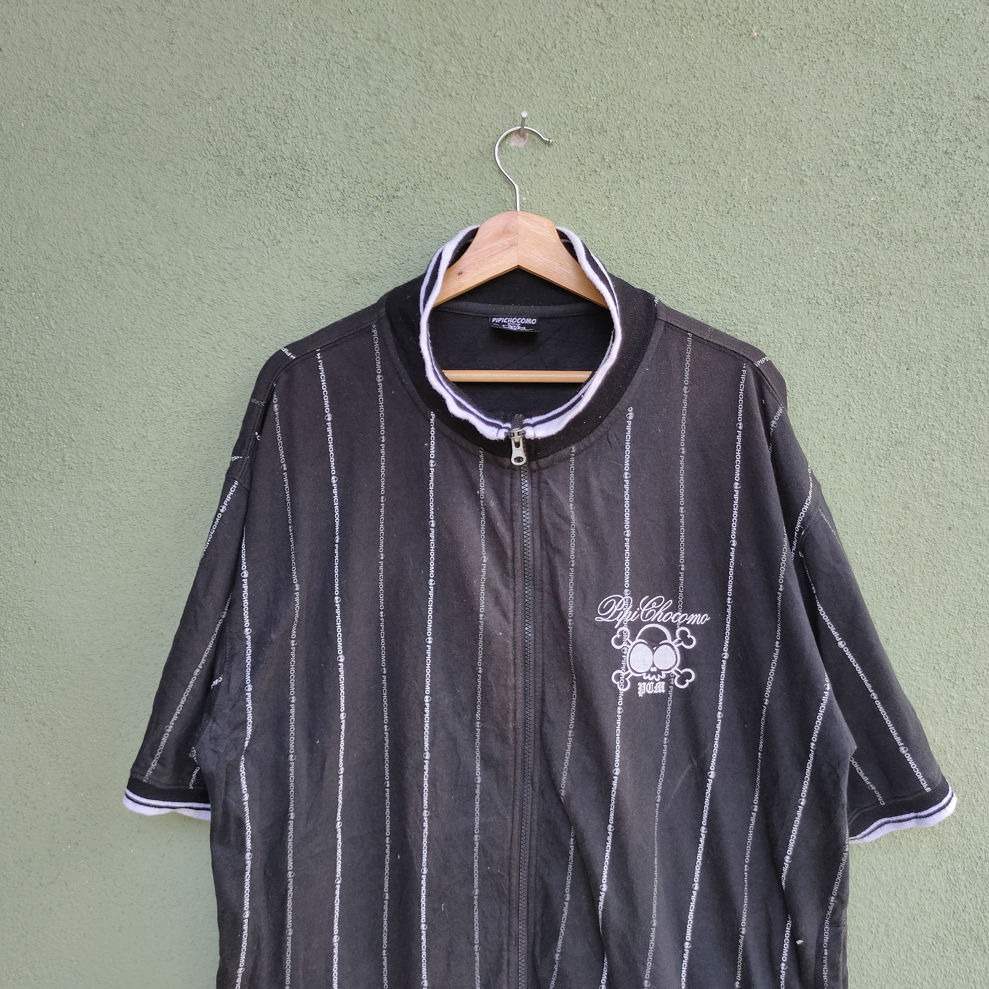 Seditionaries Vintage PIPICHOCOMO Skull Logo Zipper Ups Shirt Size US XL / EU 56 / 4 - 3 Thumbnail