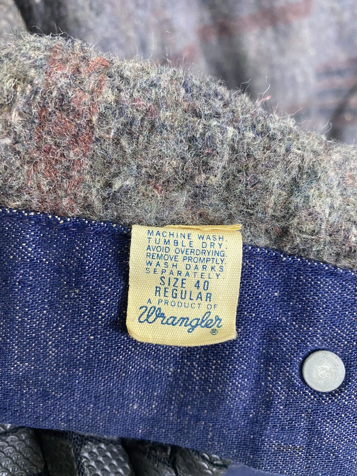 Vintage × Wrangler VINTAGE WRANGLER LINING BLANKET DENIM MAN JACKET Size US M / EU 48-50 / 2 - 18 Thumbnail