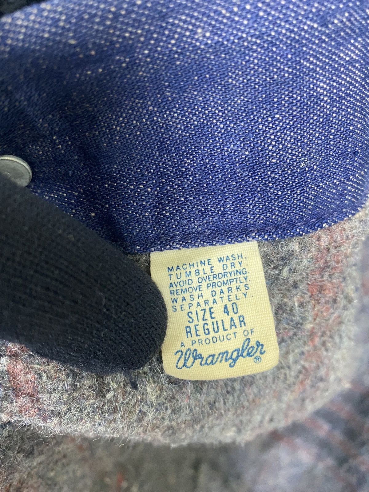 Vintage × Wrangler VINTAGE WRANGLER LINING BLANKET DENIM MAN JACKET Size US M / EU 48-50 / 2 - 19 Thumbnail