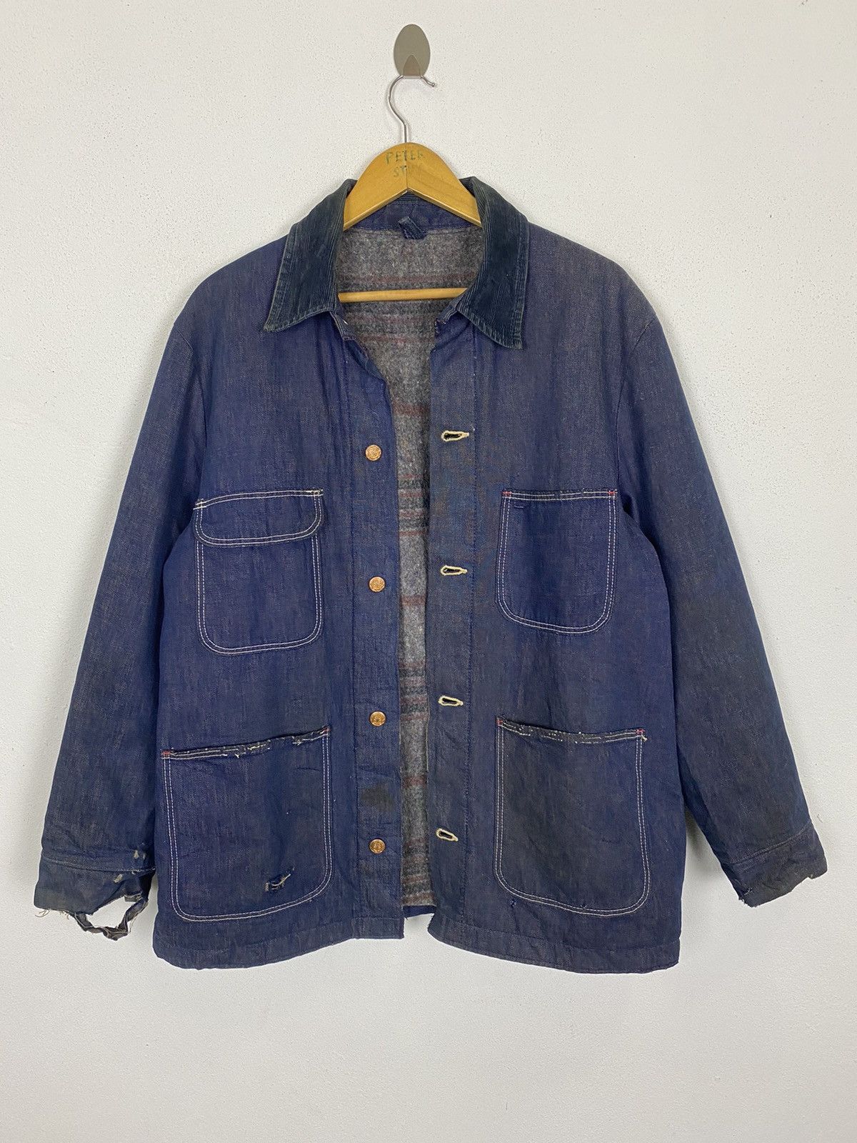 Vintage × Wrangler VINTAGE WRANGLER LINING BLANKET DENIM MAN JACKET Size US M / EU 48-50 / 2 - 3 Thumbnail