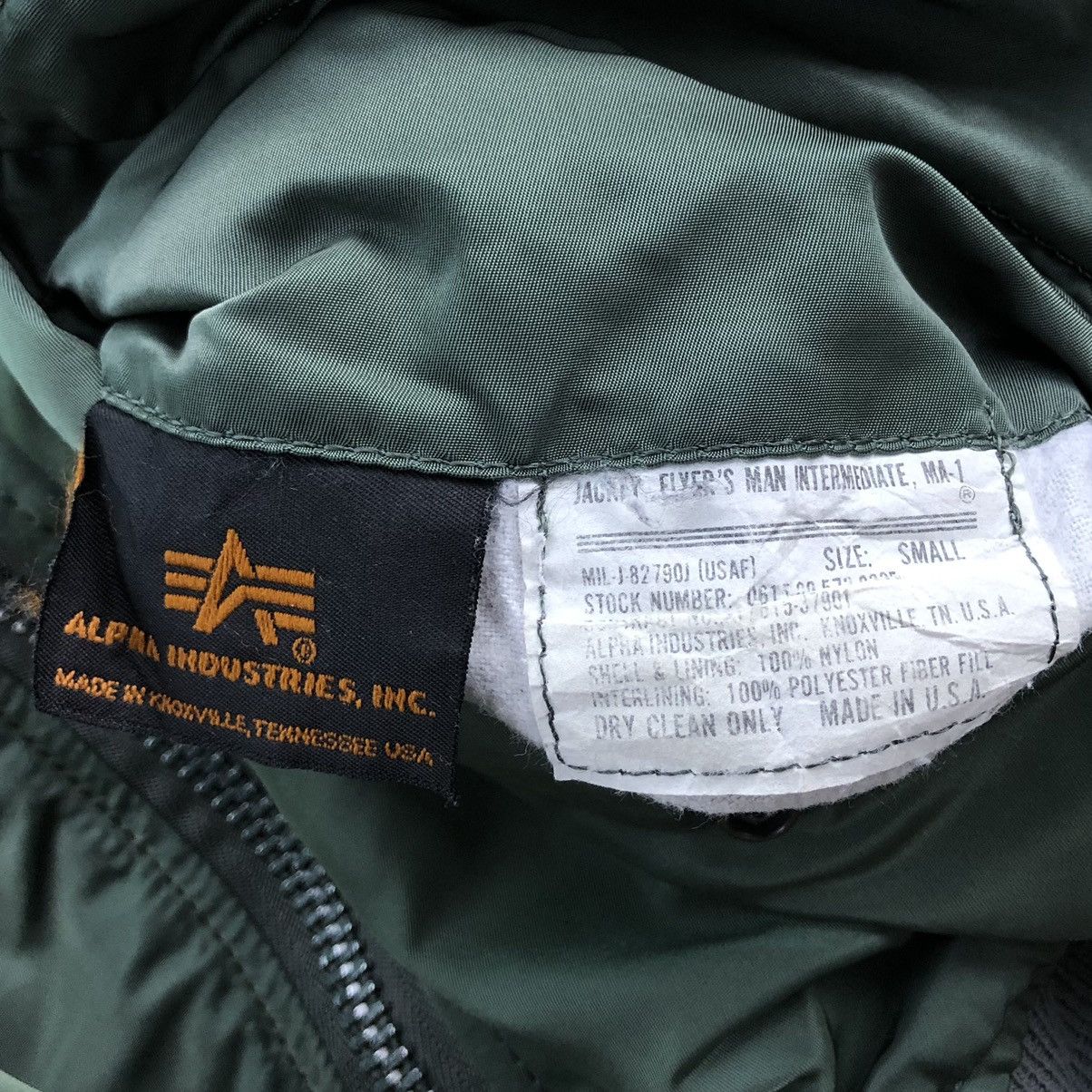 Alpha Industries 🔥Vintage Alpha Industries Flyer's Man MA-1 Bomber Jacket Size US S / EU 44-46 / 1 - 14 Thumbnail