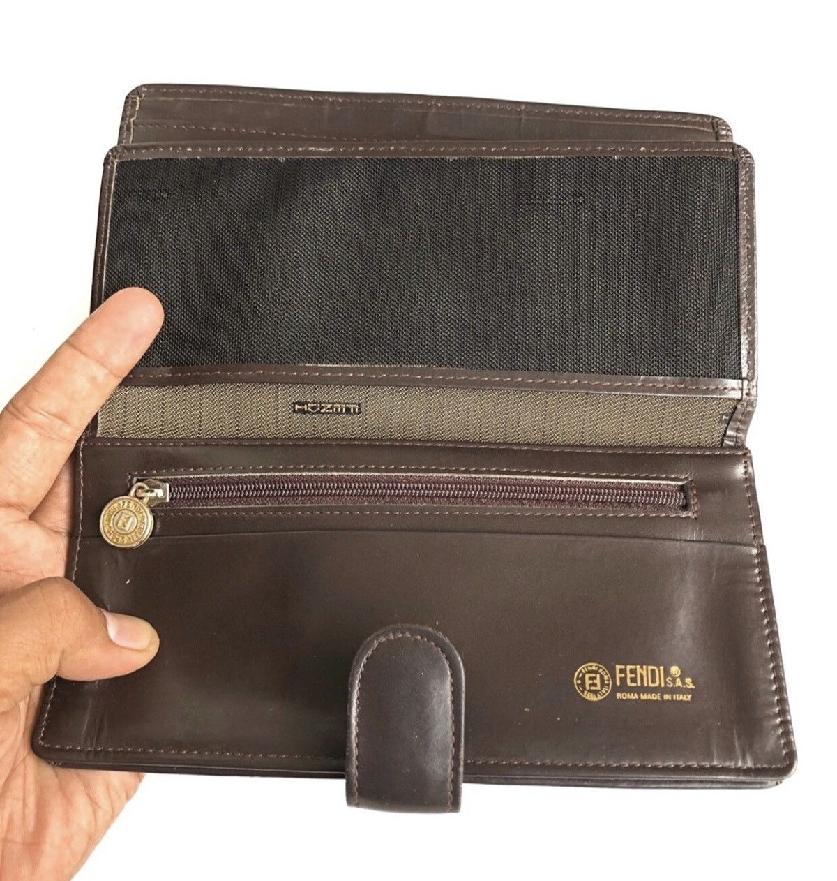 Fendi 🔥Authentic Fendi Zucca Monogram Long Clips Wallet Size ONE SIZE - 10 Thumbnail