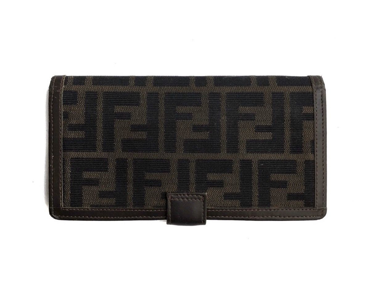 Fendi 🔥Authentic Fendi Zucca Monogram Long Clips Wallet Size ONE SIZE - 4 Thumbnail
