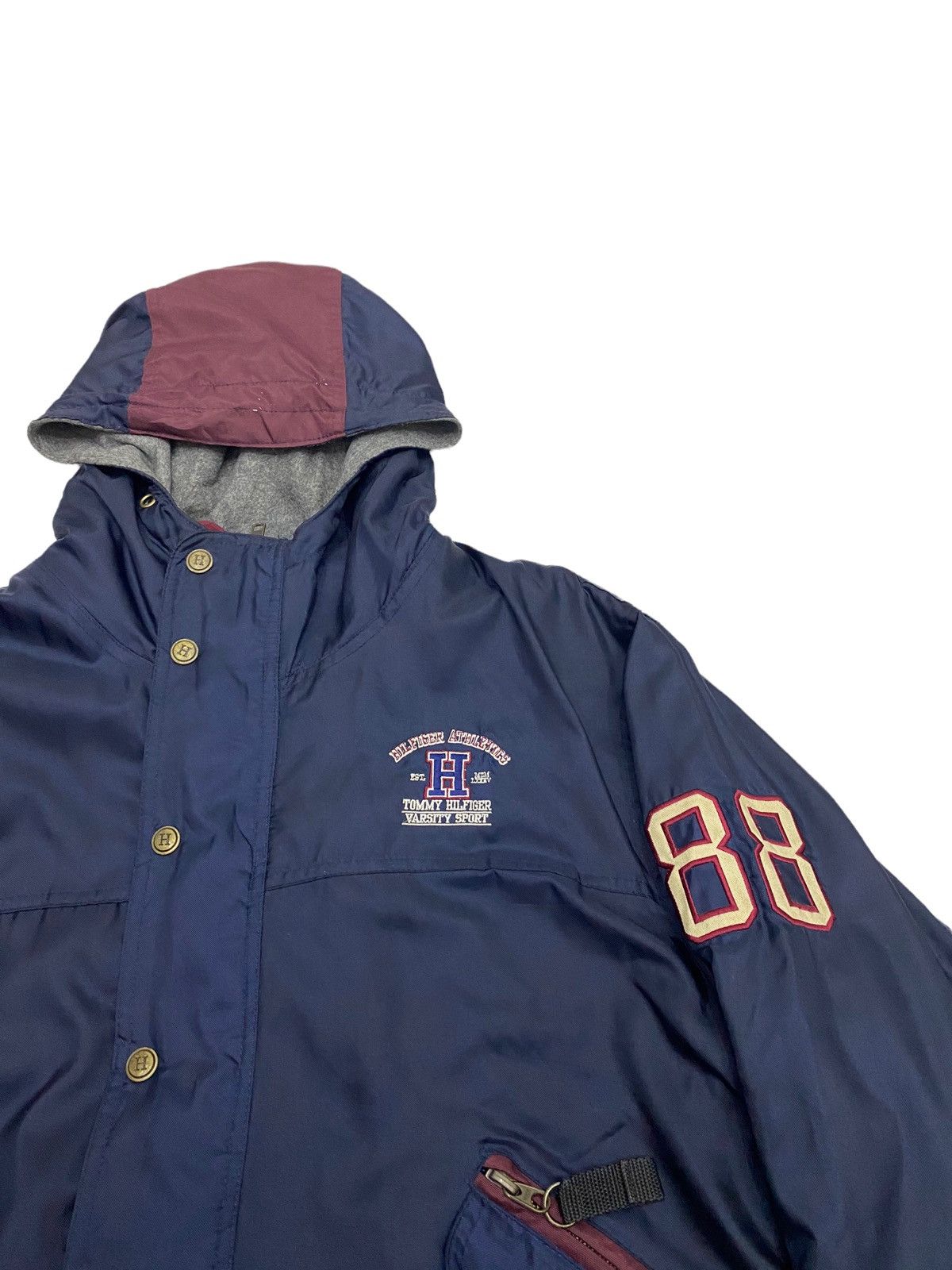 Tommy Hilfiger GRAIL‼️ARCHIVE TOMMY HILFIGER VARSITY BIG LOGO EMBROIDERY Size US XL / EU 56 / 4 - 6 Thumbnail
