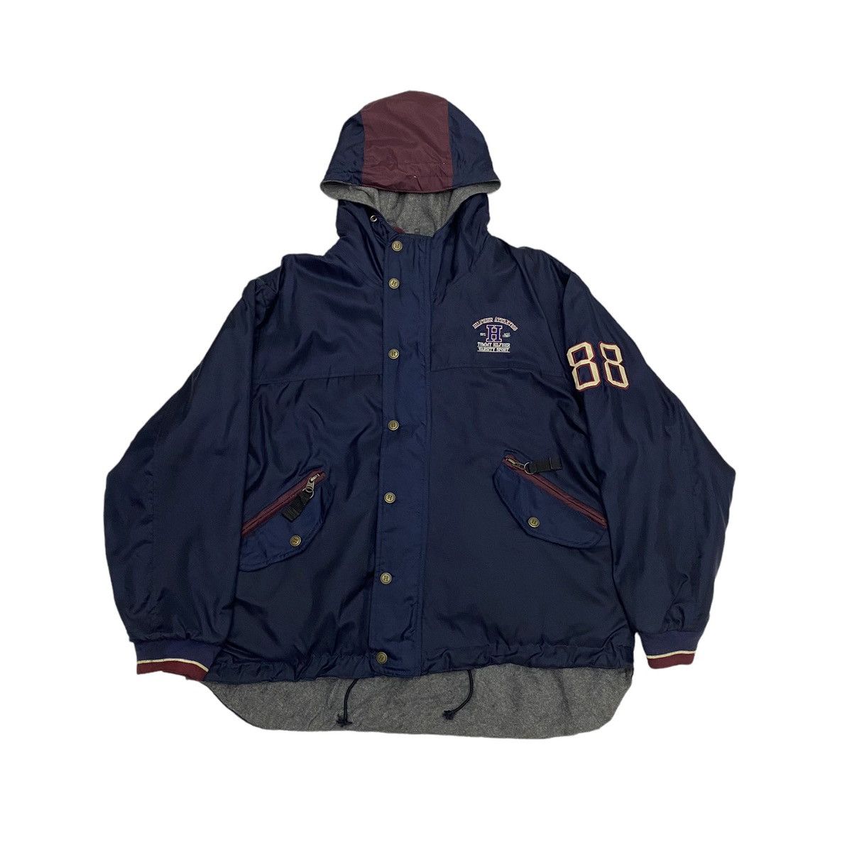 Tommy Hilfiger GRAIL‼️ARCHIVE TOMMY HILFIGER VARSITY BIG LOGO EMBROIDERY Size US XL / EU 56 / 4 - 2 Thumbnail