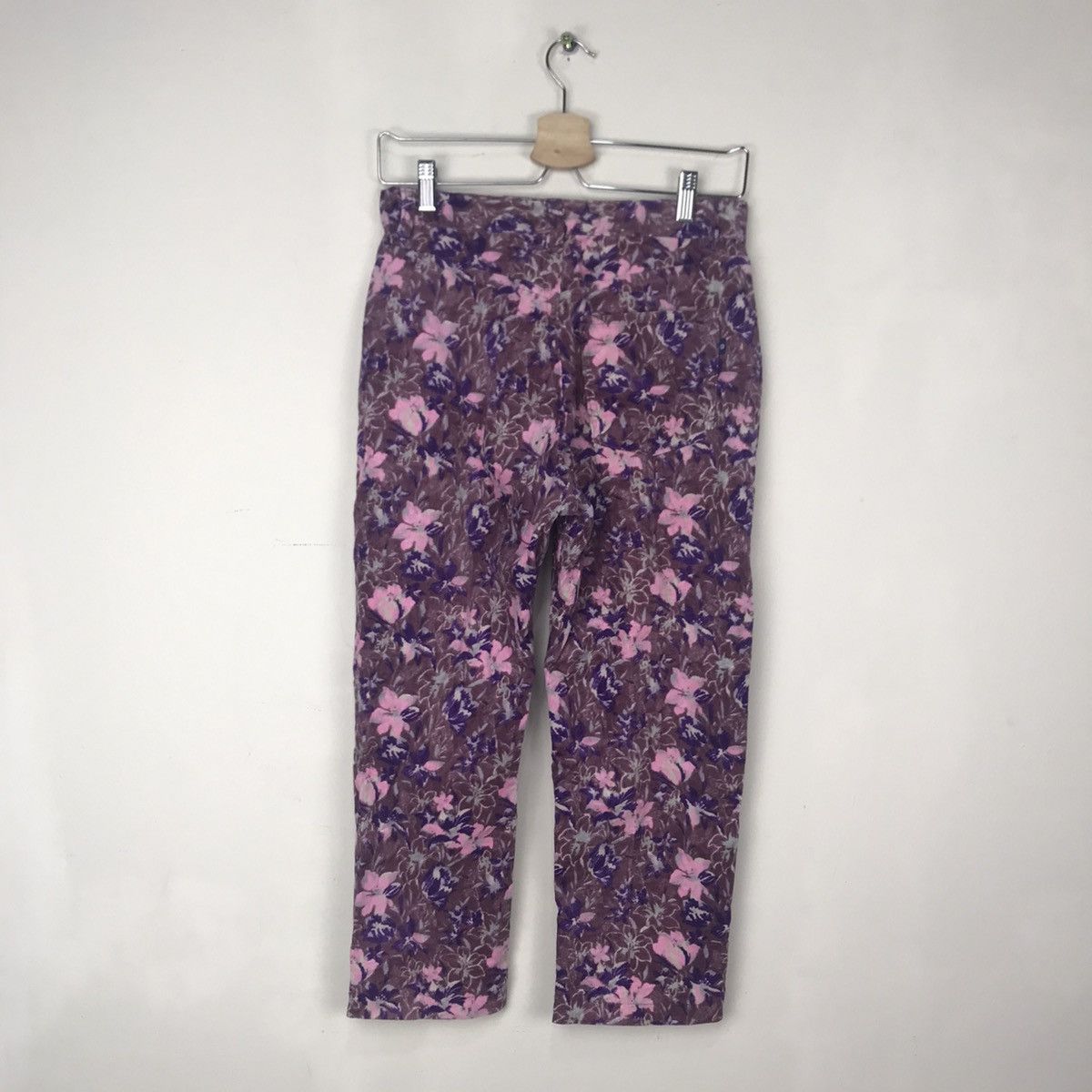 Japanese Brand Rue De France Floral curdoroy cropped pant Size US 28 / EU 44 - 4 Thumbnail