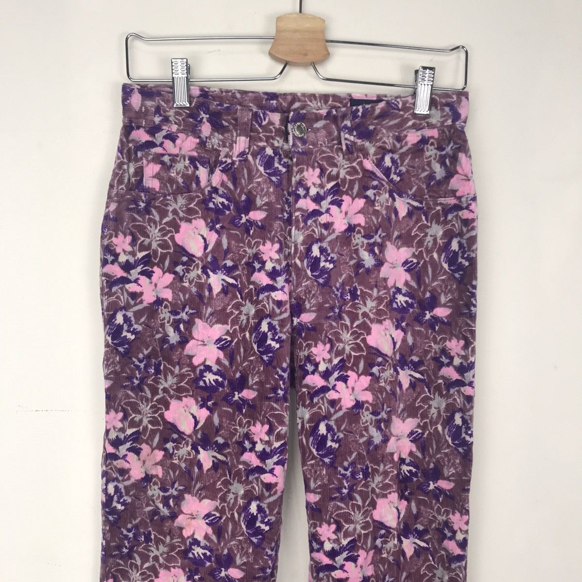 Japanese Brand Rue De France Floral curdoroy cropped pant Size US 28 / EU 44 - 2 Thumbnail