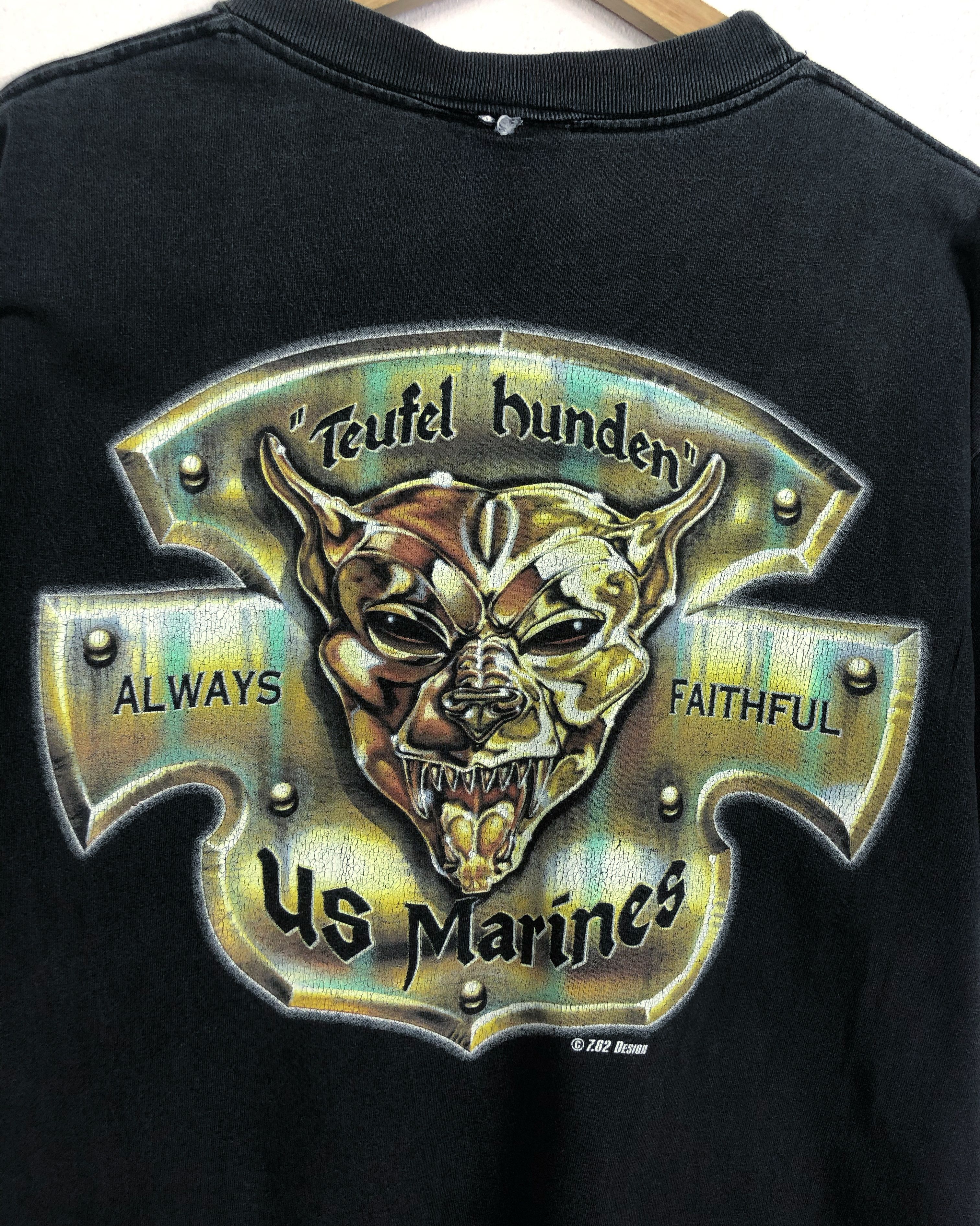Vintage Rare Vintage US Marines Tee Size US L / EU 52-54 / 3 - 8 Thumbnail