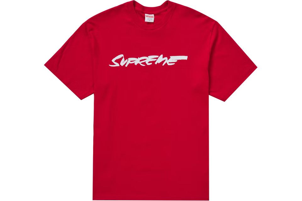 image of Futura Logo T-Shirt in Red, Men's (Size Large)