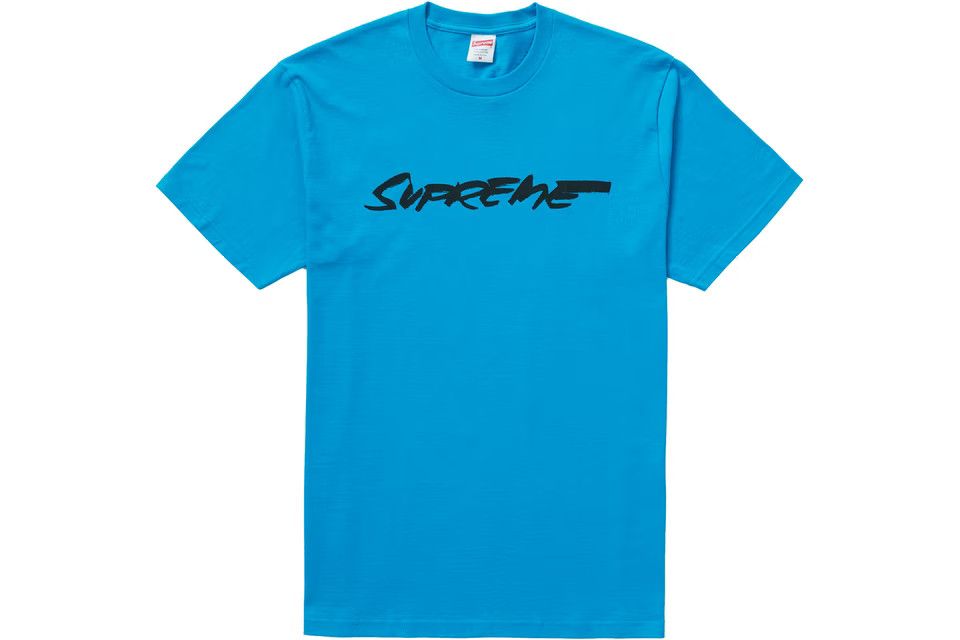 image of Futura Logo T-Shirt in Blue, Men's (Size XL)