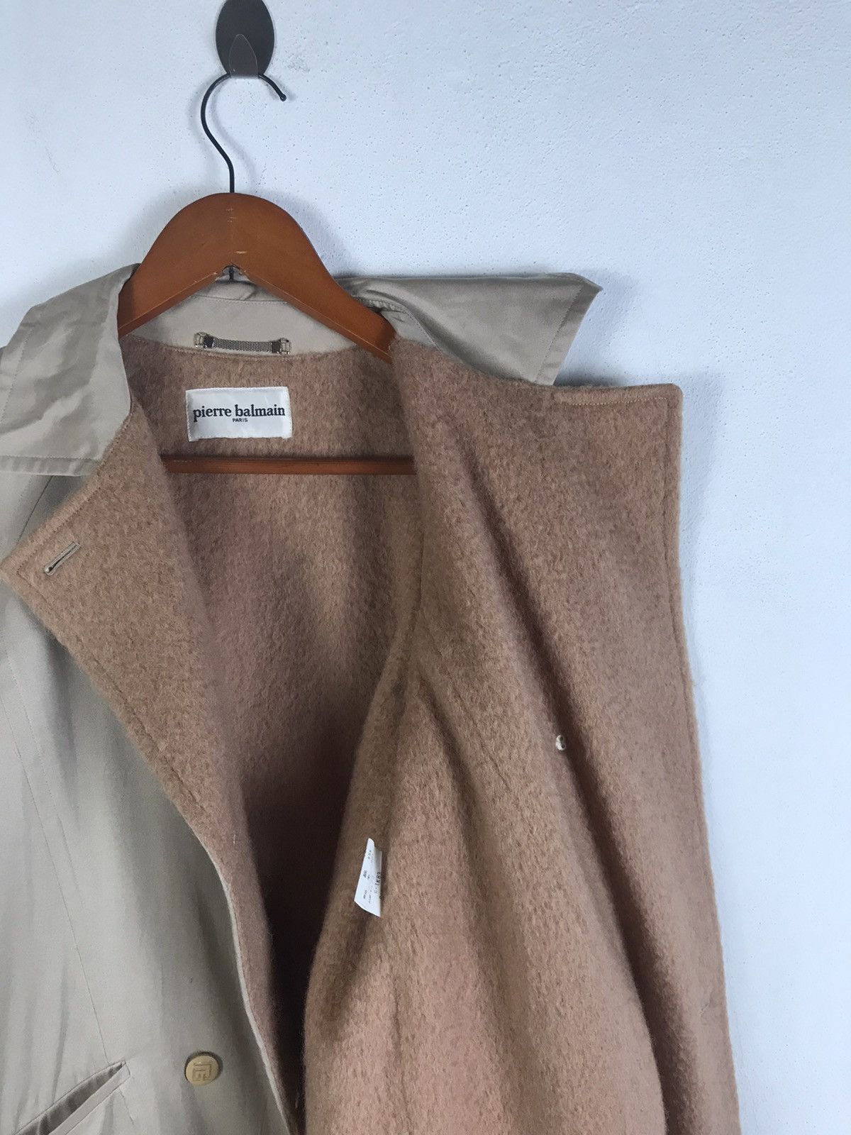 Balmain × Pierre Balmain 🔥Rare🔥Authentic Pierre Balmain Belted Wool Lined Trench Coat Size US S / EU 44-46 / 1 - 9 Thumbnail