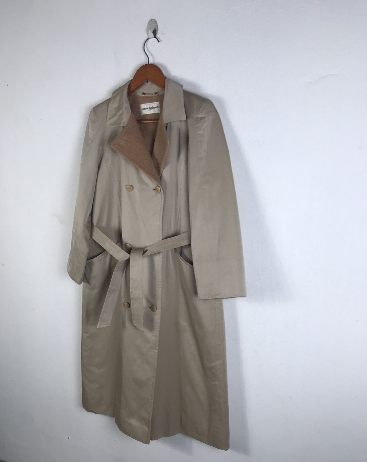 Balmain × Pierre Balmain 🔥Rare🔥Authentic Pierre Balmain Belted Wool Lined Trench Coat Size US S / EU 44-46 / 1 - 4 Thumbnail