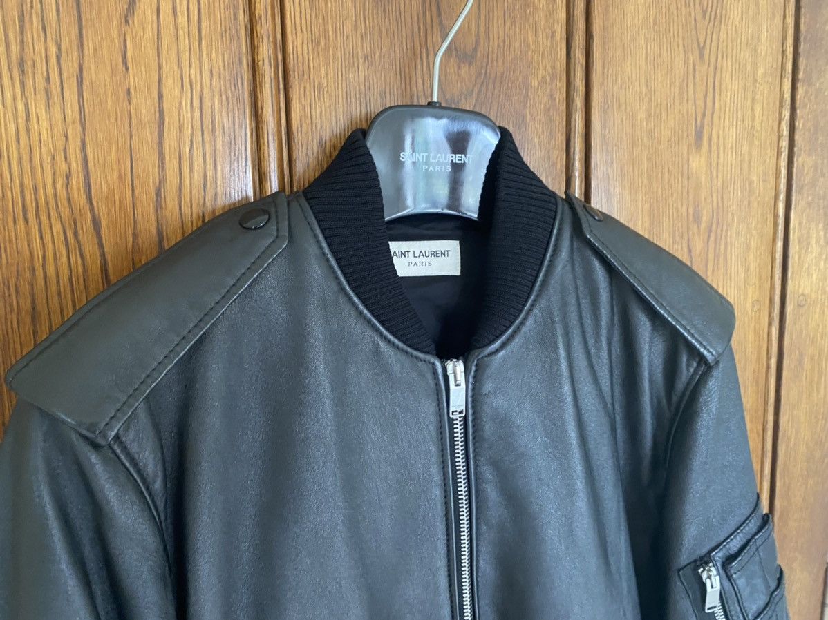 Saint Laurent Paris SS17 Saint Laurent ‘sweet dreams’ 🦈leather bomber jacket Size US S / EU 44-46 / 1 - 6 Thumbnail
