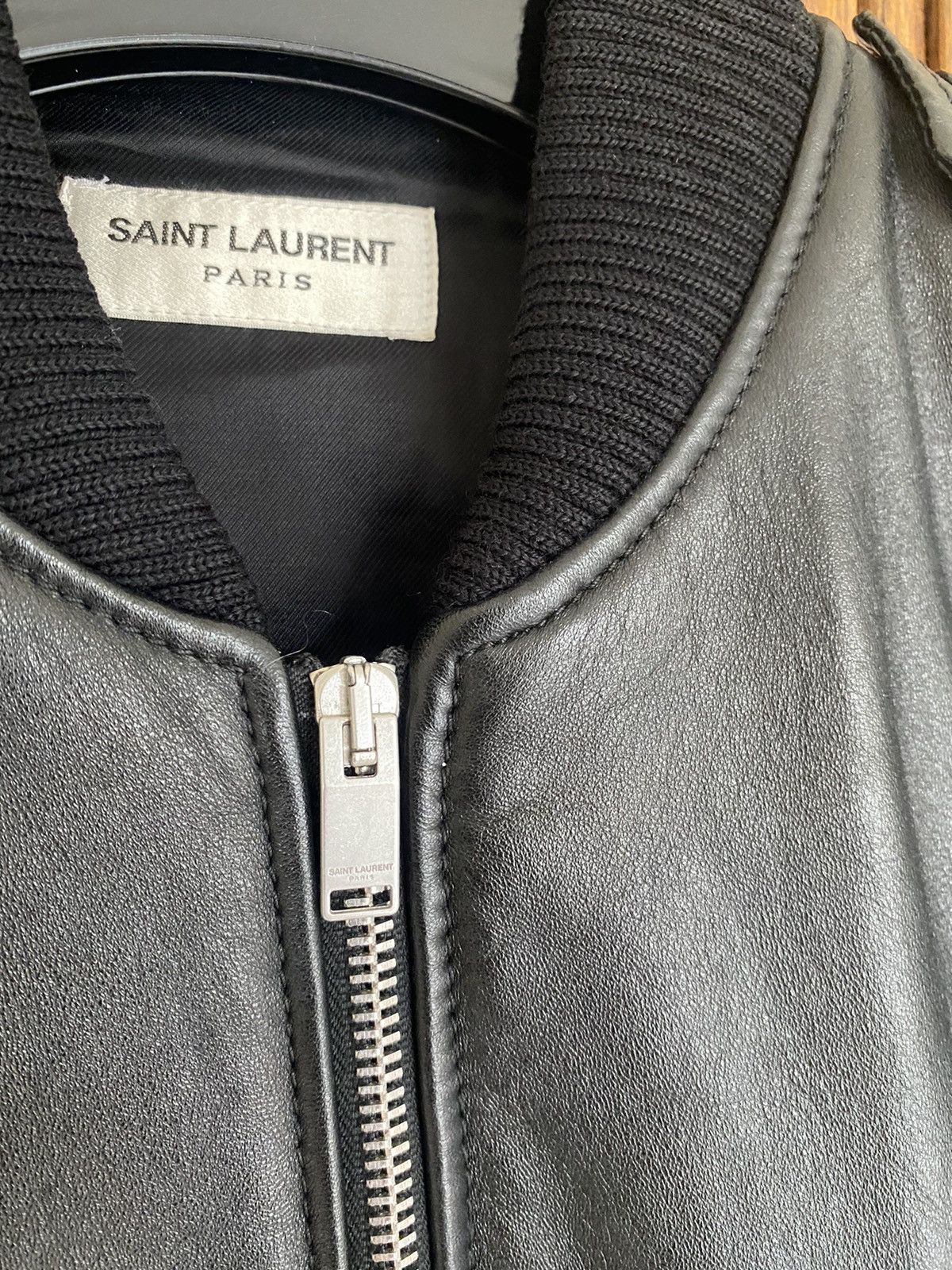 Saint Laurent Paris SS17 Saint Laurent ‘sweet dreams’ 🦈leather bomber jacket Size US S / EU 44-46 / 1 - 18 Thumbnail