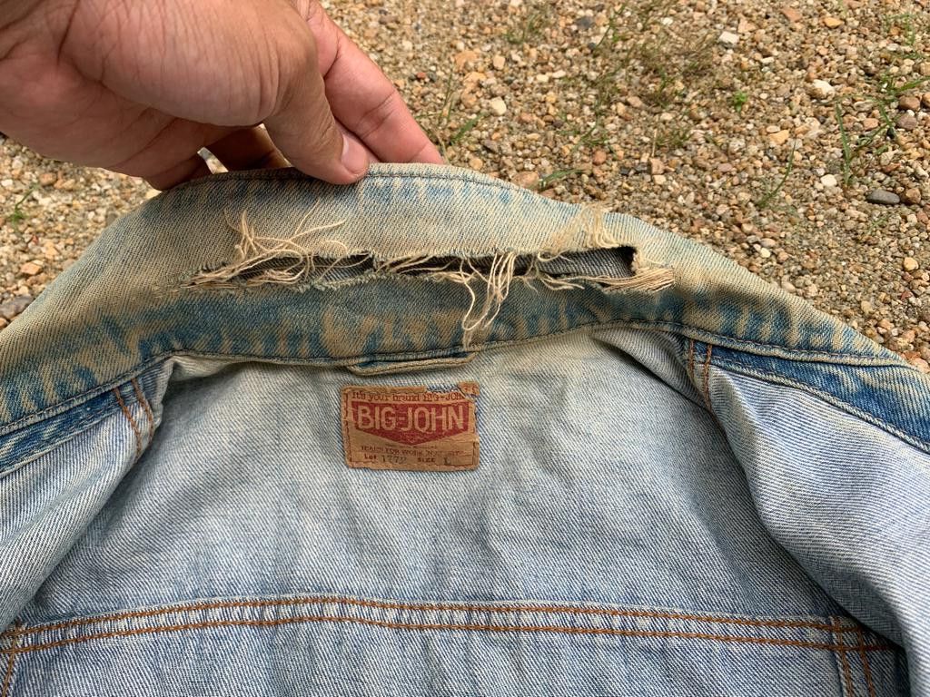 Big John Vintage Big John Distressed Denim Jacket Size US L / EU 52-54 / 3 - 9 Thumbnail
