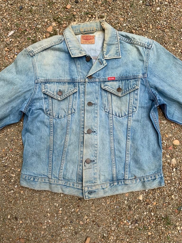 Big John Vintage Big John Distressed Denim Jacket Size US L / EU 52-54 / 3 - 3 Thumbnail