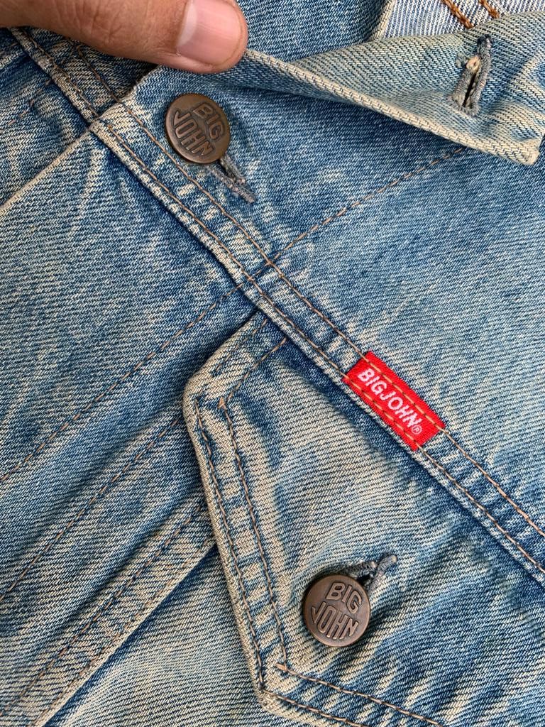 Big John Vintage Big John Distressed Denim Jacket Size US L / EU 52-54 / 3 - 7 Thumbnail