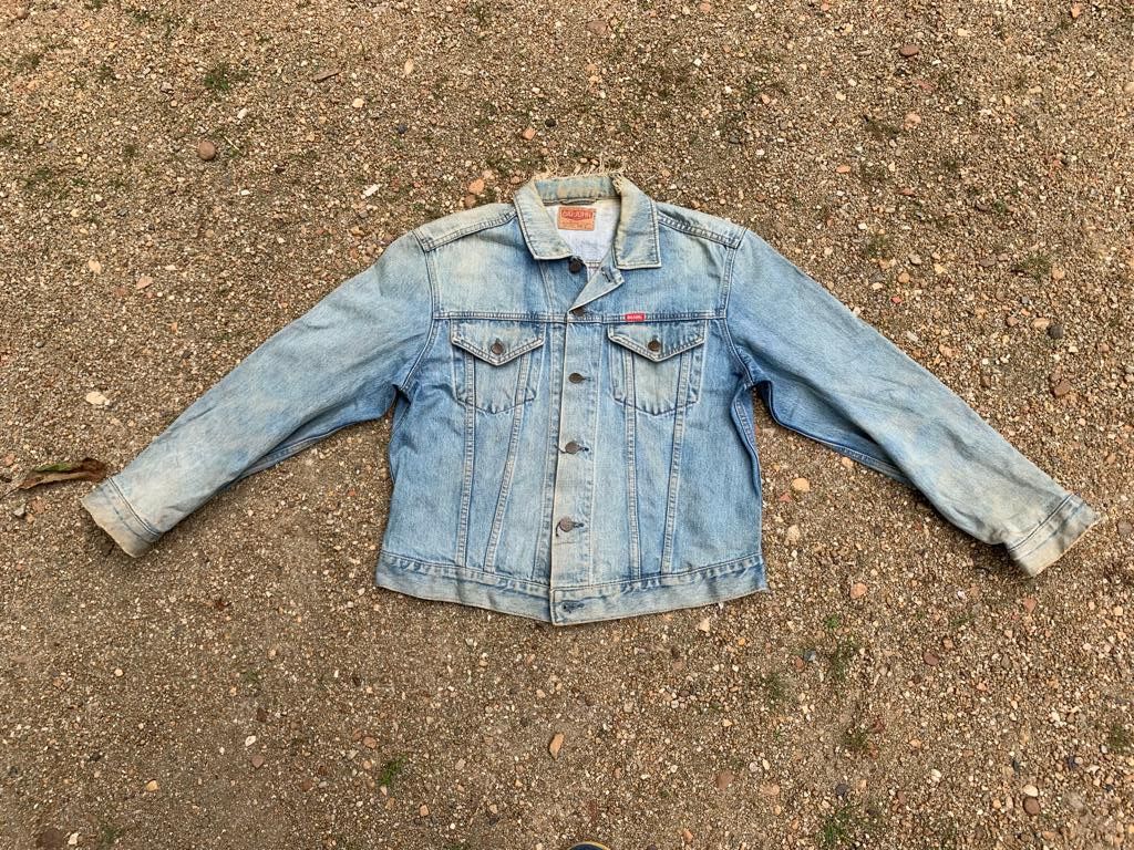 image of Vintage Big John Distressed Denim Jacket, Men's (Size Large)