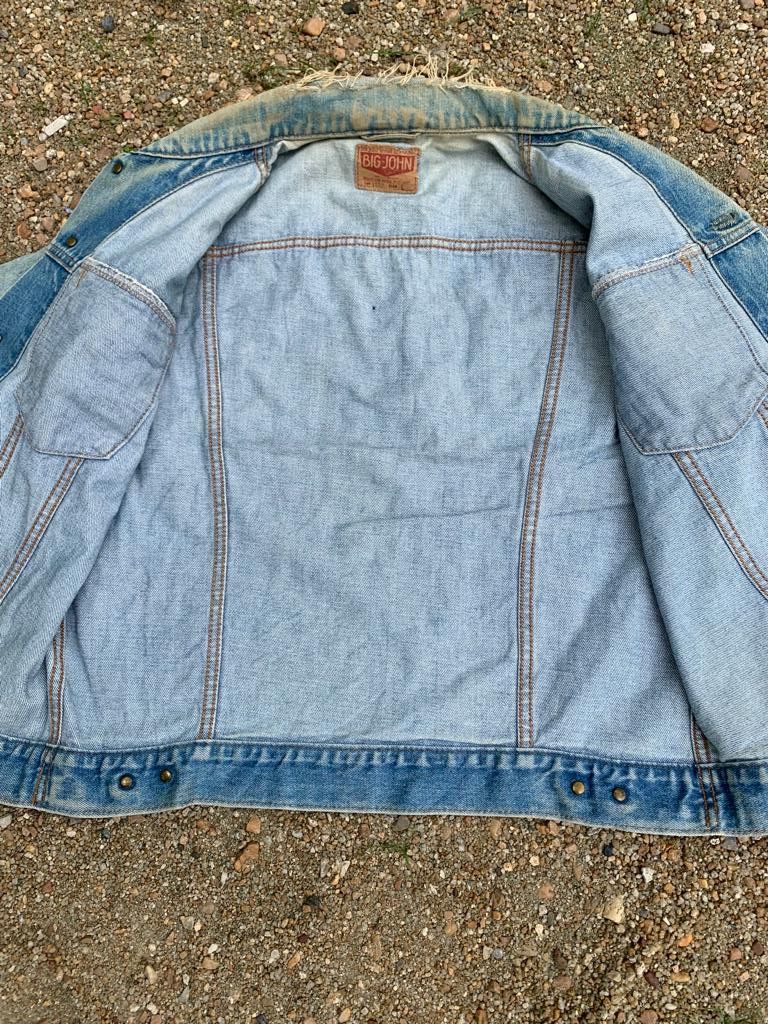 Big John Vintage Big John Distressed Denim Jacket Size US L / EU 52-54 / 3 - 6 Thumbnail