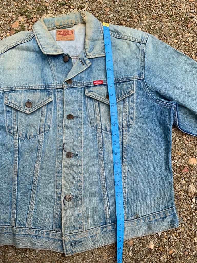 Big John Vintage Big John Distressed Denim Jacket Size US L / EU 52-54 / 3 - 13 Thumbnail