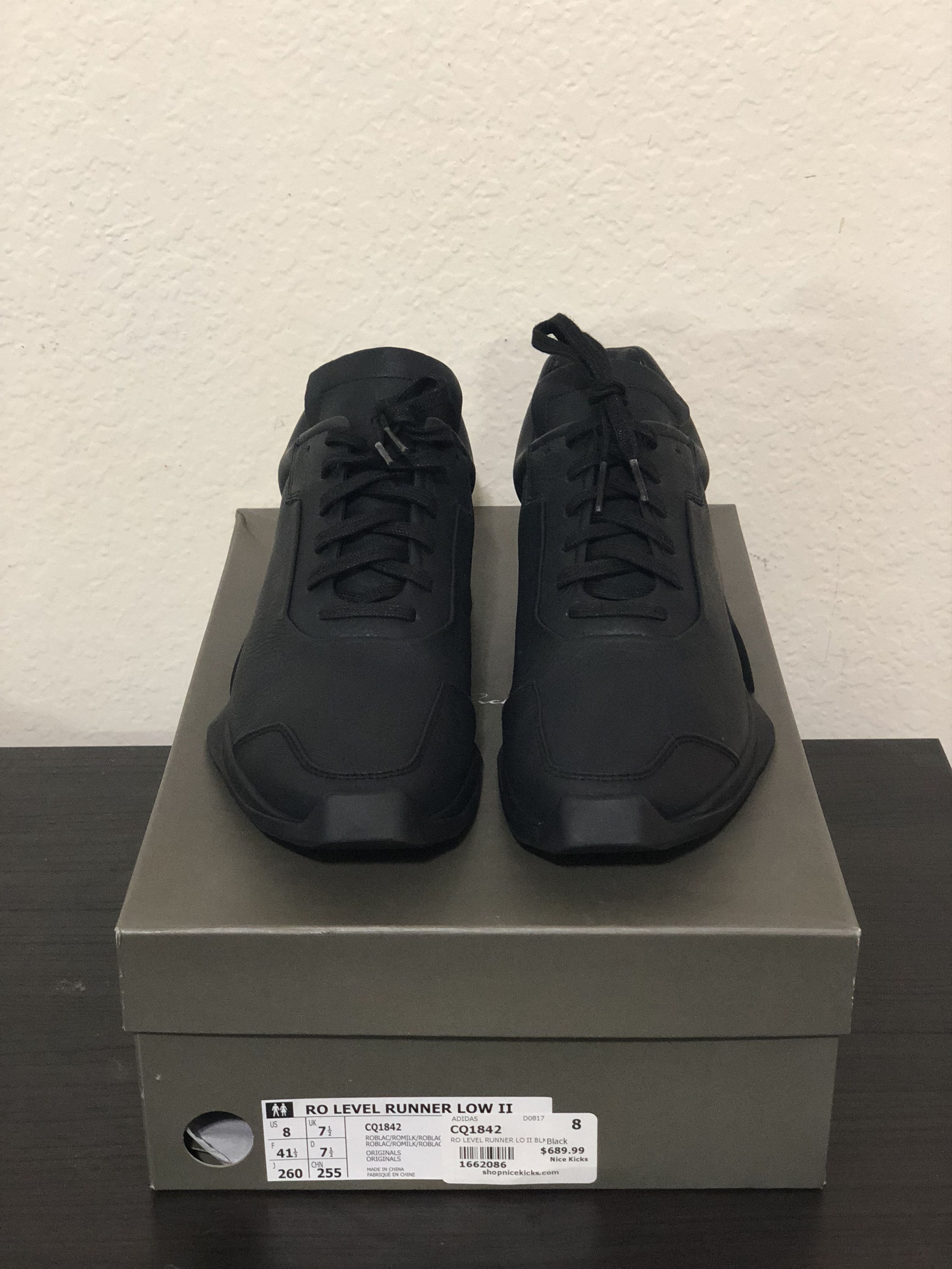 Adidas Rick Owens Rick Owens x Adidas RO Level Runner Low II Triple Black Grailed