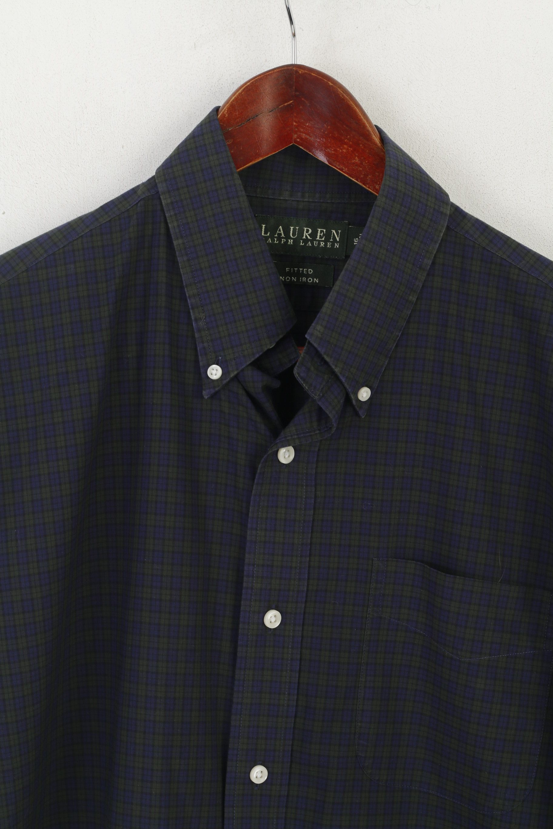 Lauren Ralph Lauren Lauren Ralph Lauren Men 40-41 16 L Casual Shirt Navy 8259 Size US L / EU 52-54 / 3 - 3 Thumbnail