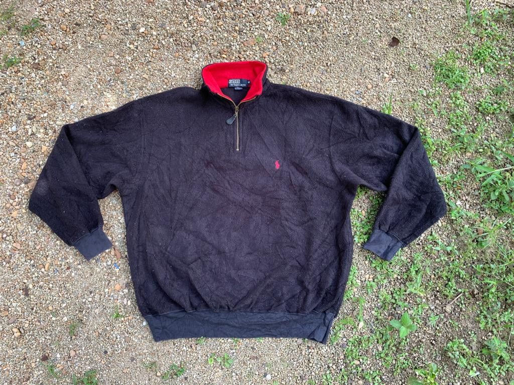 Polo Ralph Lauren Vintage Polo Ralph Lauren Fleece Half zip Size US M / EU 48-50 / 2 - 3 Thumbnail