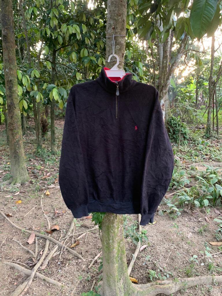 Polo Ralph Lauren Vintage Polo Ralph Lauren Fleece Half zip Size US M / EU 48-50 / 2 - 1 Thumbnail