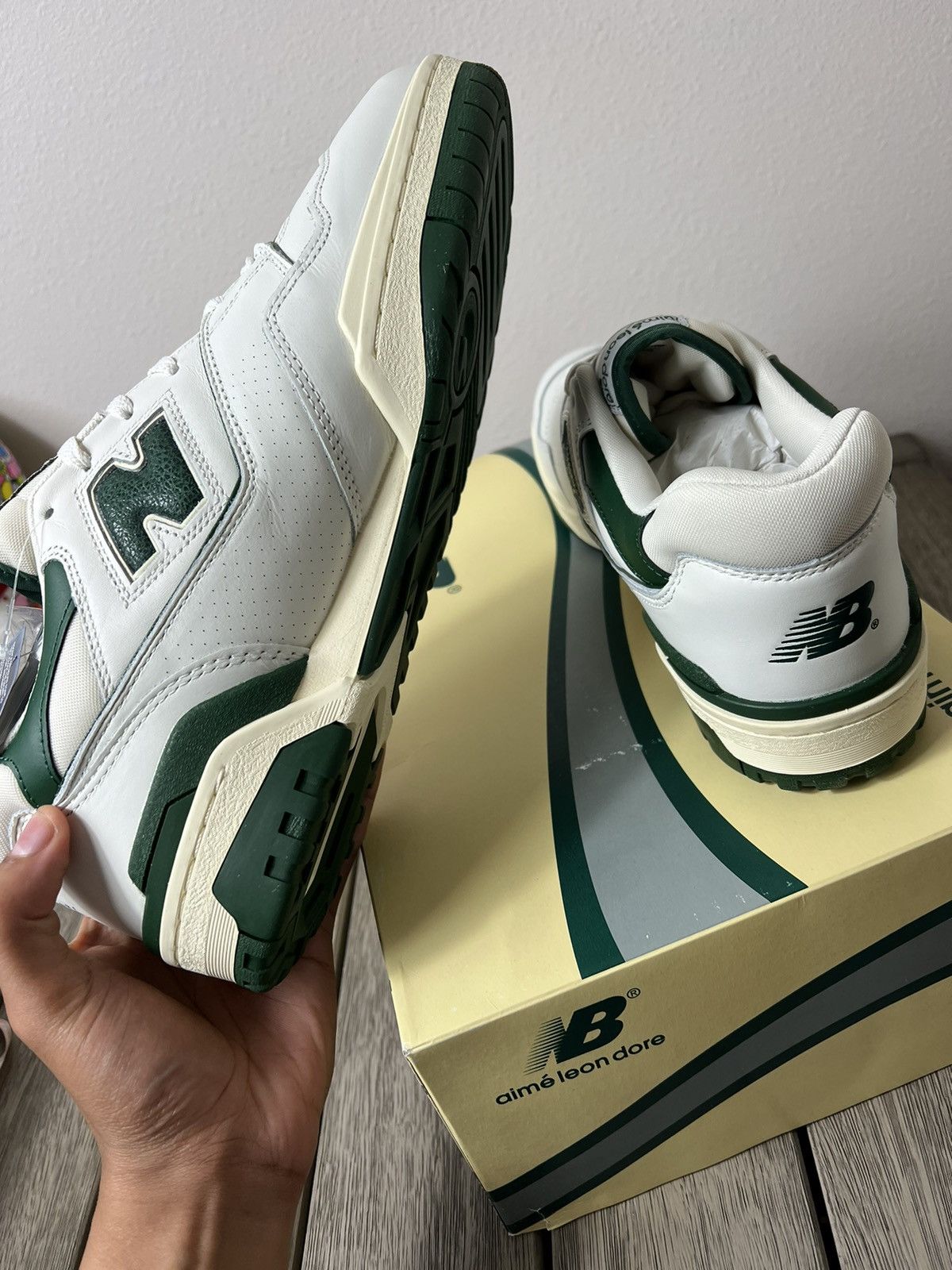 Aime Leon Dore × New Balance Aime Leon Dore New Balance 550 Green Size US 13 / EU 46 - 7 Thumbnail