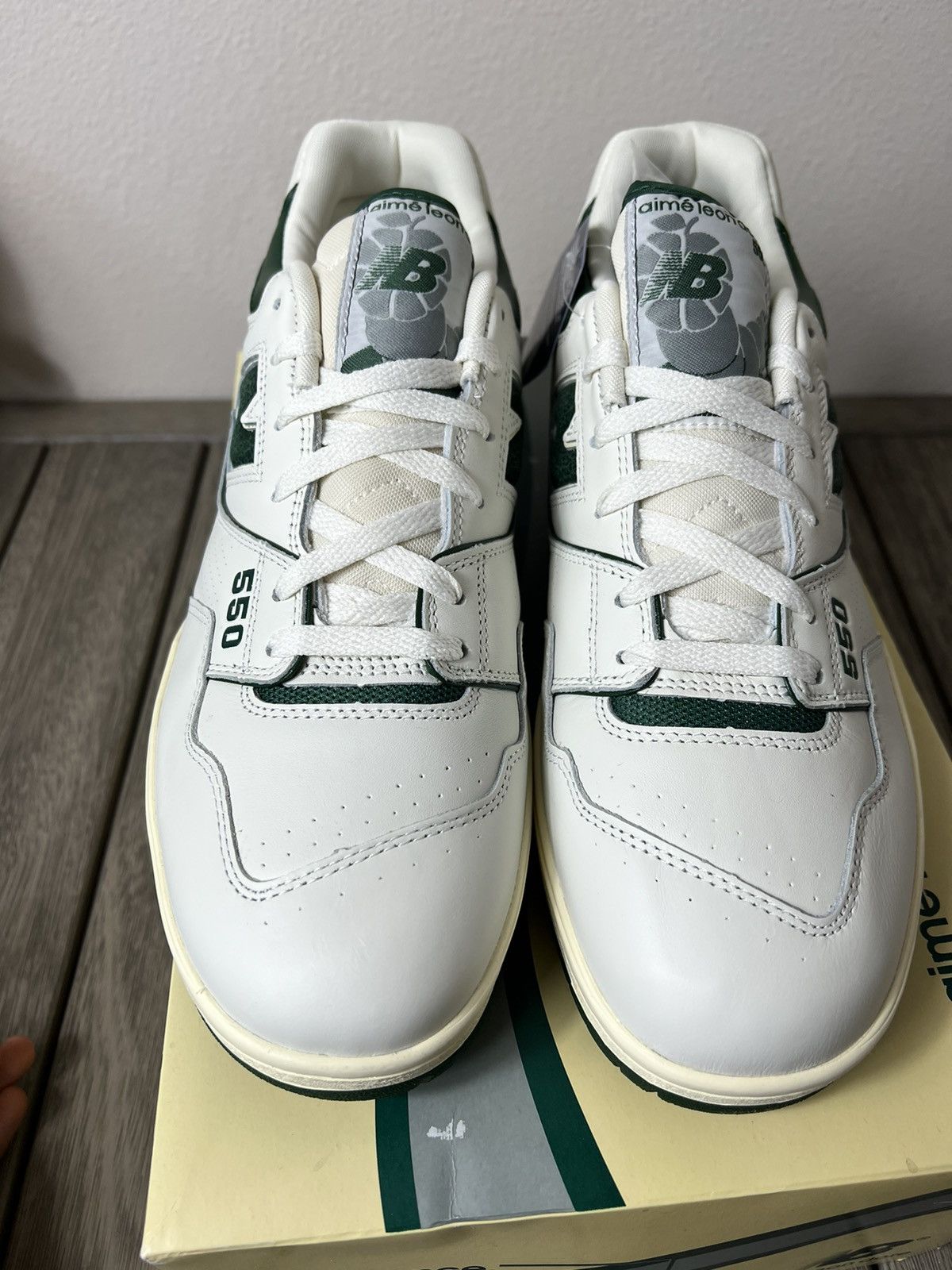Aime Leon Dore × New Balance Aime Leon Dore New Balance 550 Green Size US 13 / EU 46 - 4 Thumbnail