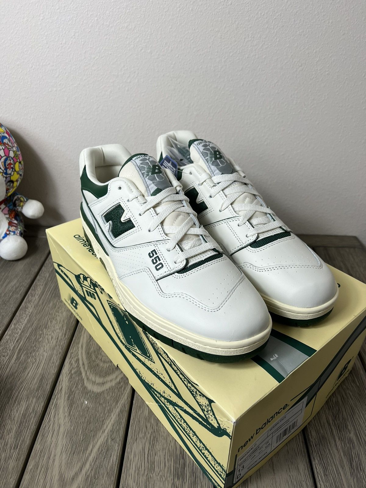 Aime Leon Dore × New Balance Aime Leon Dore New Balance 550 Green Size US 13 / EU 46 - 1 Thumbnail