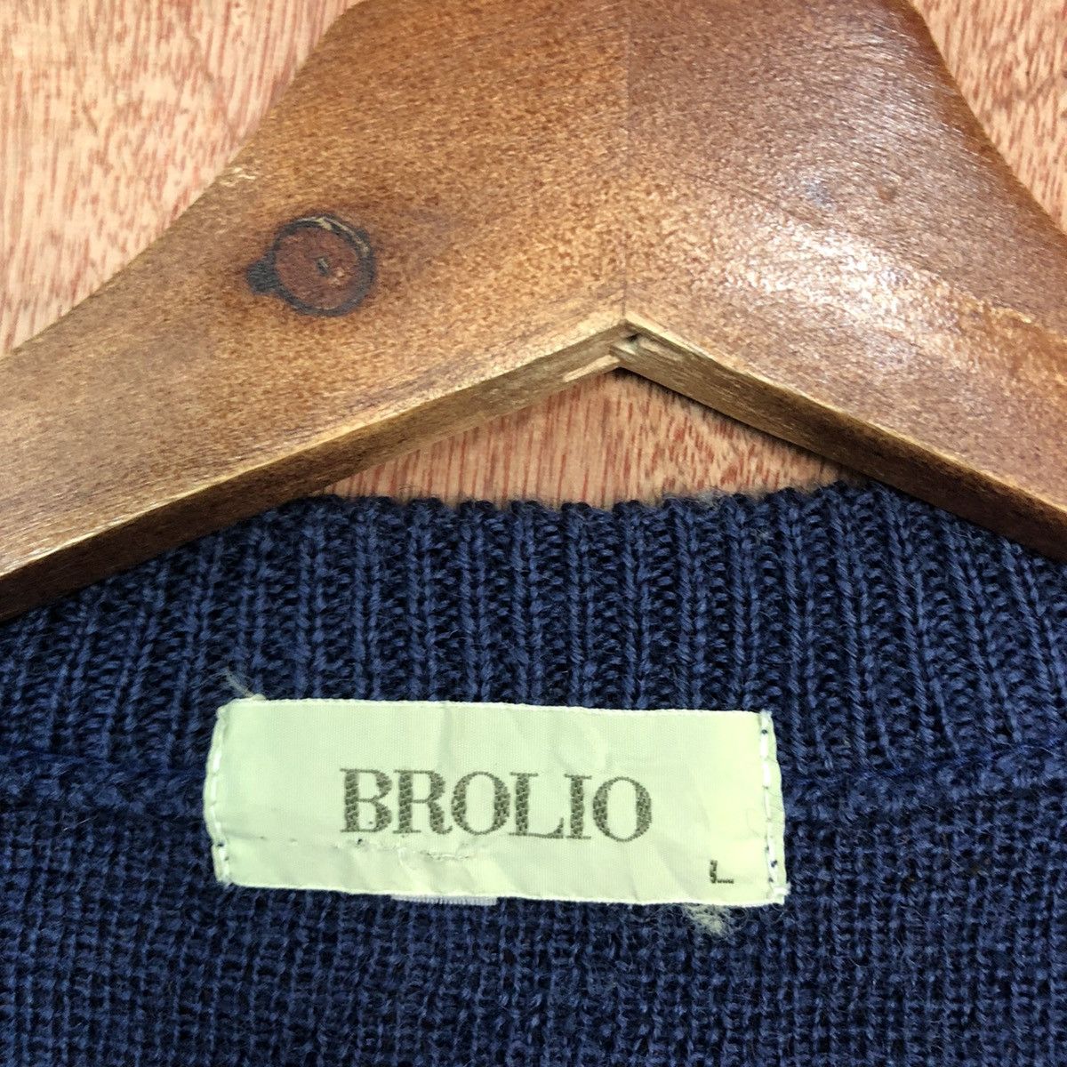 Vintage DLL Brolio Blue 1990 art design japan Knitwear #c870 Size US L / EU 52-54 / 3 - 11 Thumbnail