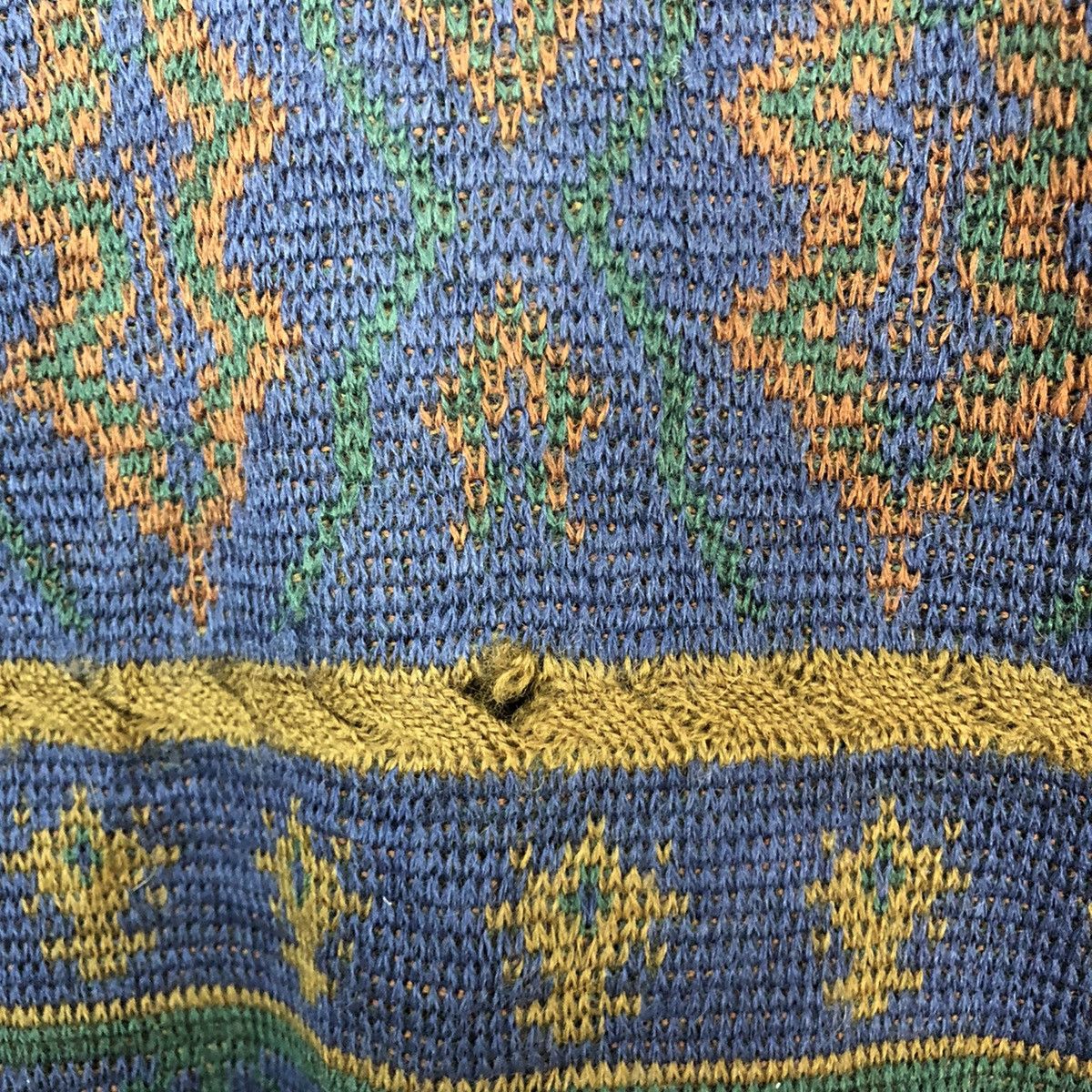 Vintage DLL Brolio Blue 1990 art design japan Knitwear #c870 Size US L / EU 52-54 / 3 - 10 Thumbnail