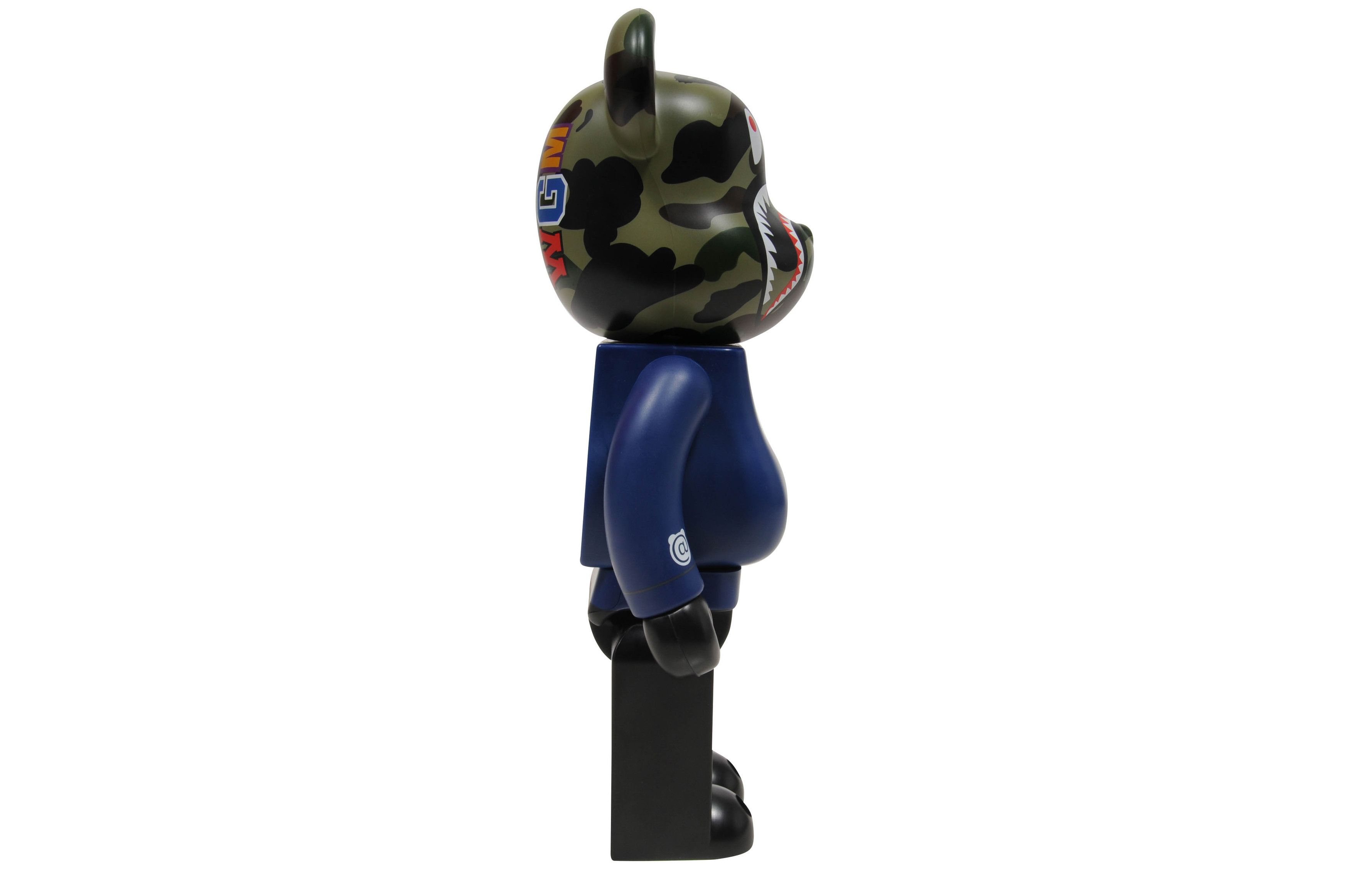 Bape A Bathing Ape 1st Camo Shark 400% Blue Green Size ONE SIZE - 3 Thumbnail