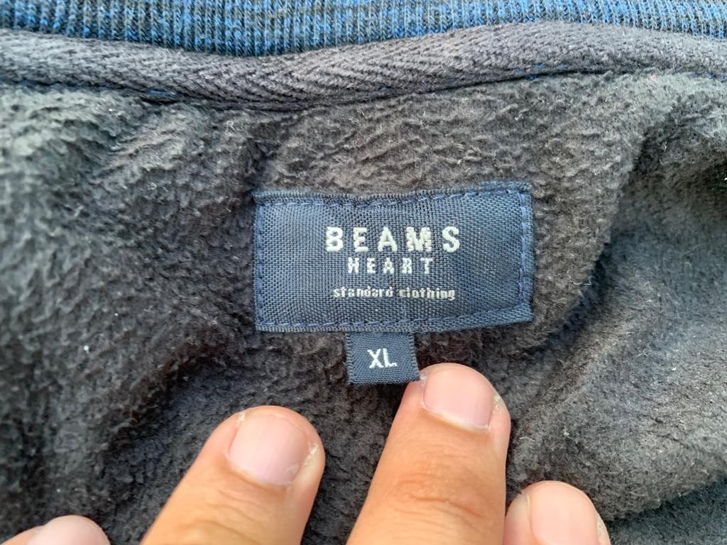 Beams Plus × Japanese Brand × Vintage Beams Heart Zipper Hoodie Size US XL / EU 56 / 4 - 9 Thumbnail