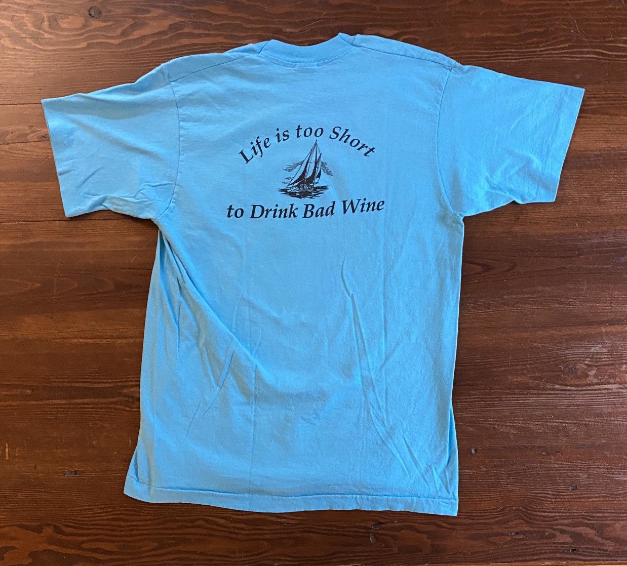 Fruit Of The Loom × Vintage Vintage 90’s Sonoma Vineyard Wine Single Stitch Tee Size US M / EU 48-50 / 2 - 2 Thumbnail