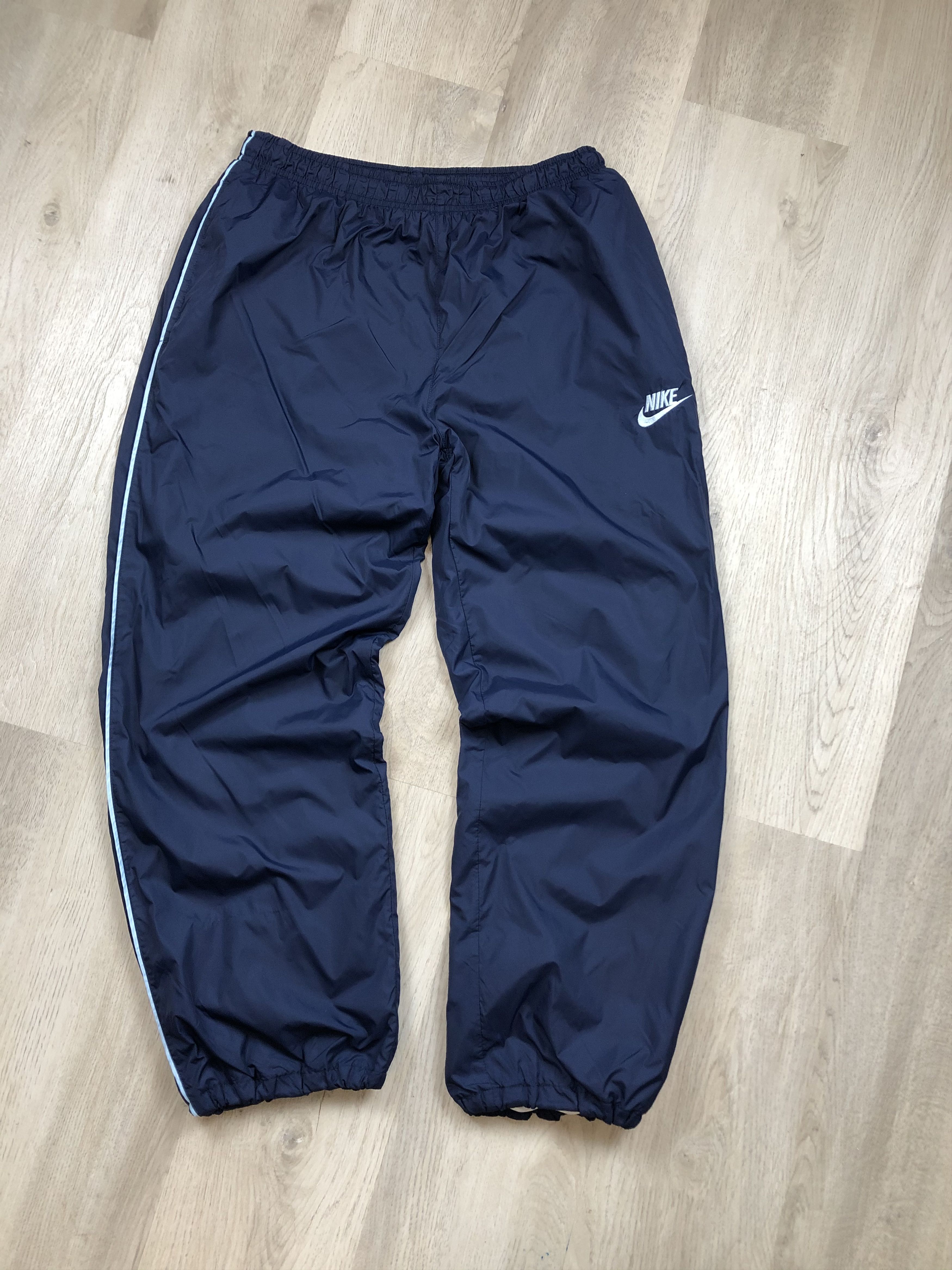 Nike × Vintage Nike Vintage Mens Nylon Baggy Pants Drill style Size US 34 / EU 50 - 1 Thumbnail