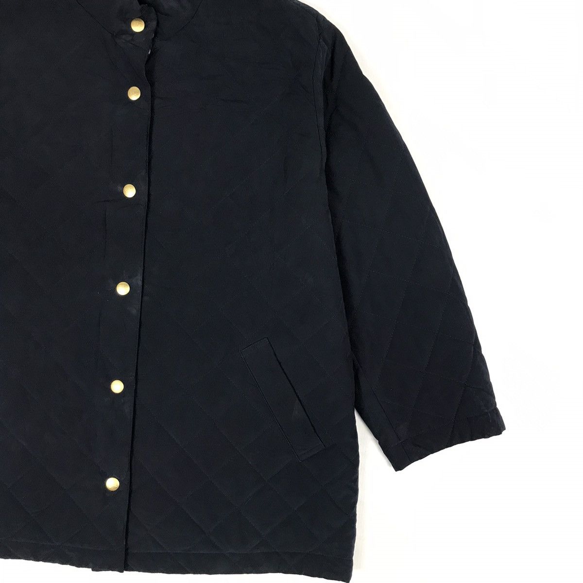 Burberry × Vintage Vintage Burberrys Quilted Button Up Long Jacket Size US XL / EU 56 / 4 - 4 Thumbnail