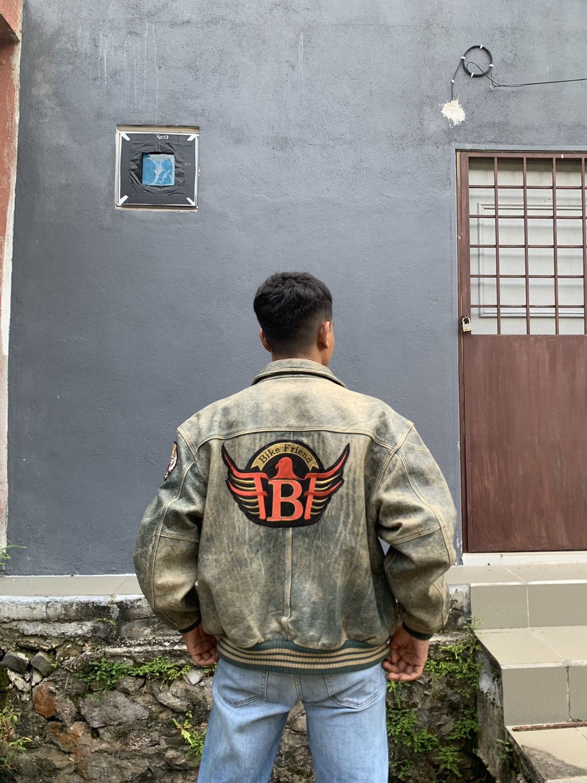 Vintage 🥷VINTAGE GALLUCCI BIKE FRIEND LEATHER JACKET Size US L / EU 52-54 / 3 - 10 Thumbnail