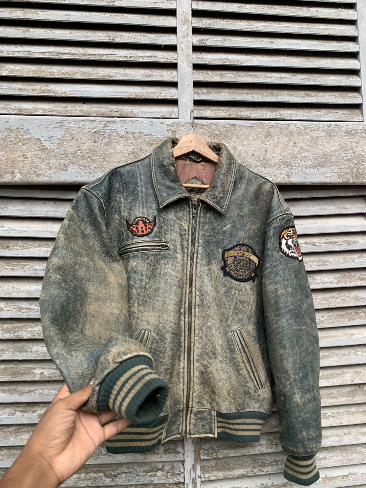 Vintage 🥷VINTAGE GALLUCCI BIKE FRIEND LEATHER JACKET Size US L / EU 52-54 / 3 - 2 Thumbnail